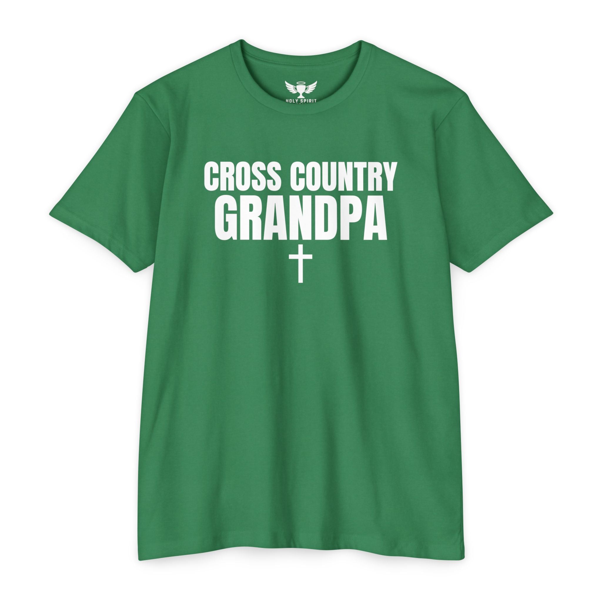 Cross Country Grandpa T-Shirt — Personalized Back Number & Name
