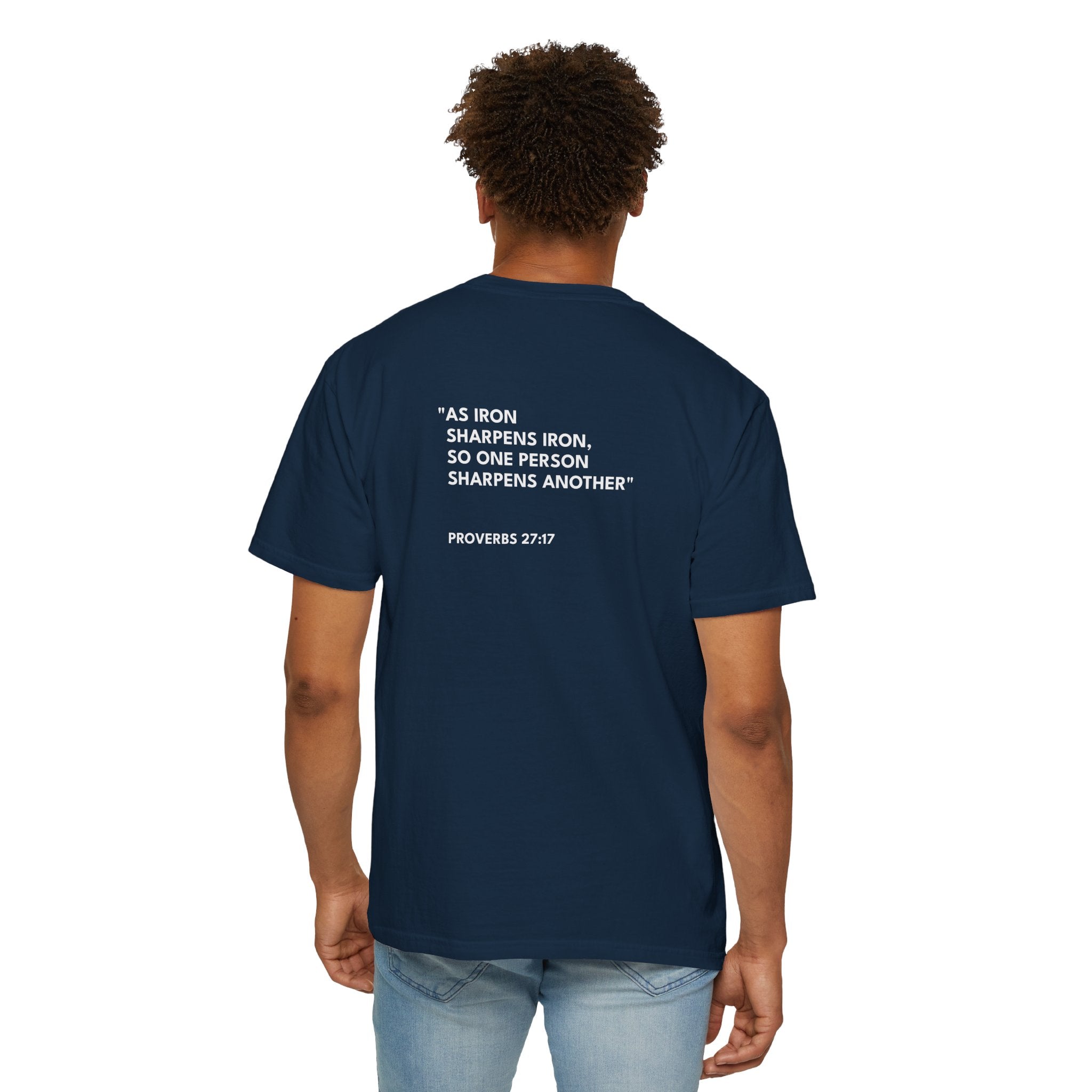 Proverbs 27:17 Unisex Logo Casual T-Shirt