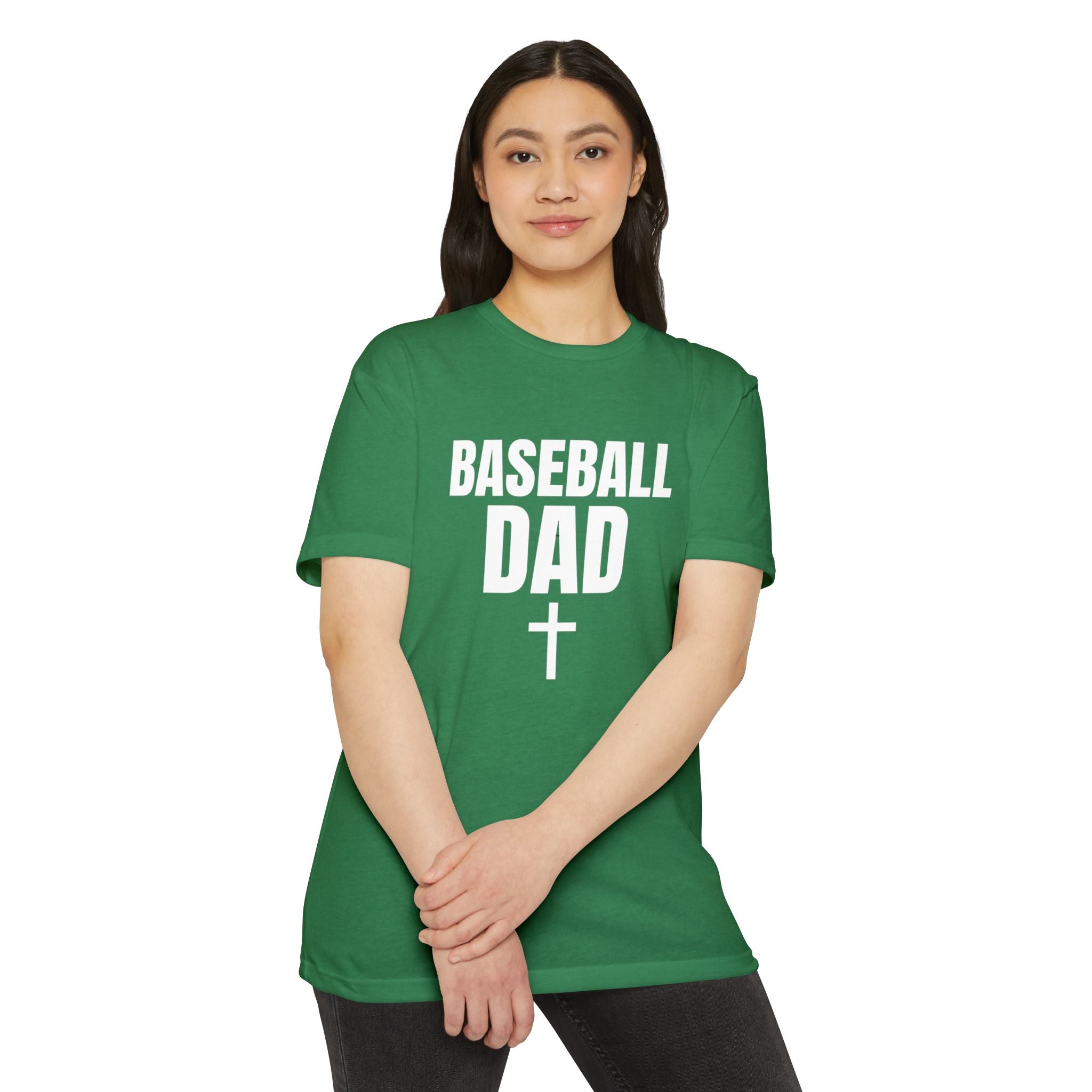 Baseball Dad T-Shirt — Custom Back Name & Number
