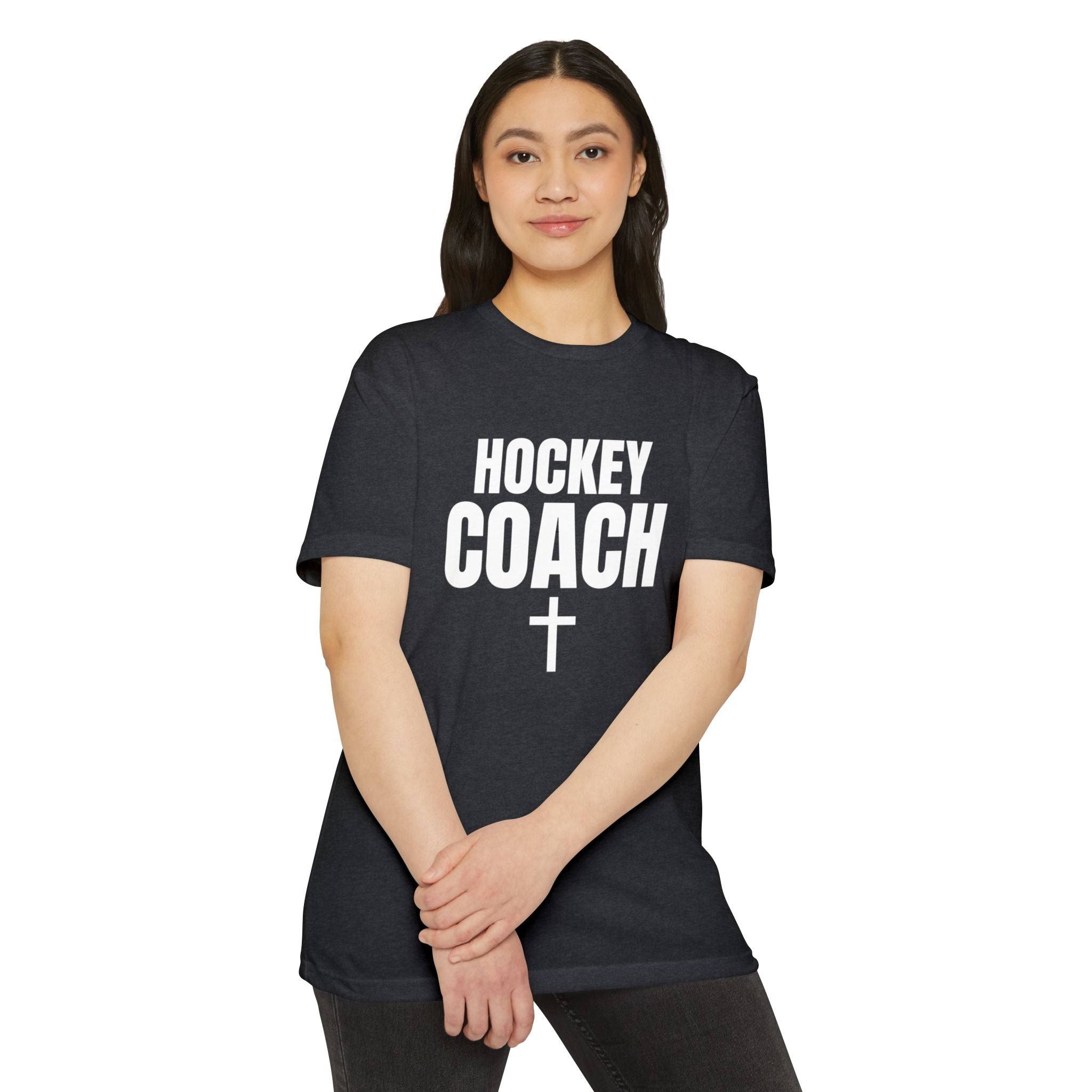 Hockey Coach T-Shirt — Personalized Name & Number Jersey