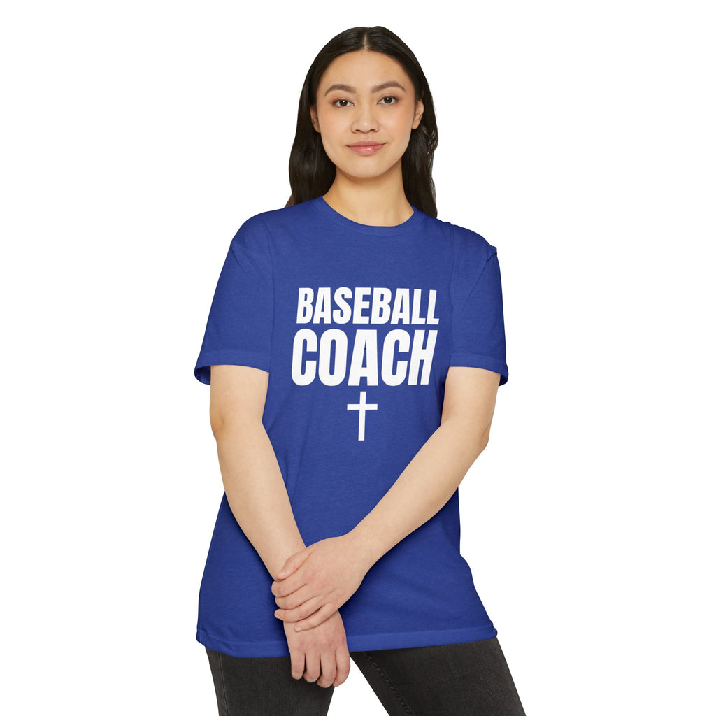 Baseball Coach T-Shirt — Custom Back Name & Number