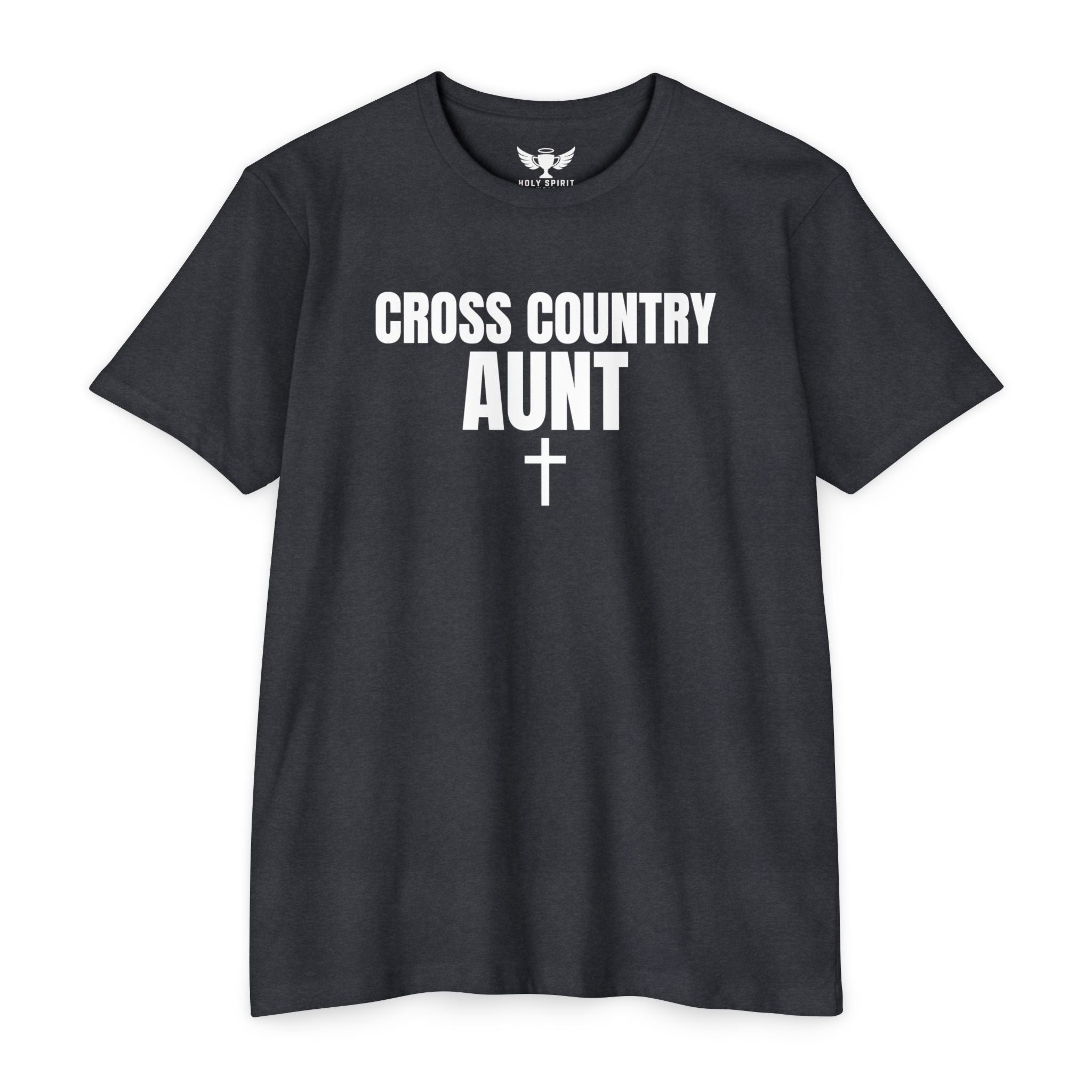 Cross Country Aunt T-Shirt — Custom Name & Number Sports Tee