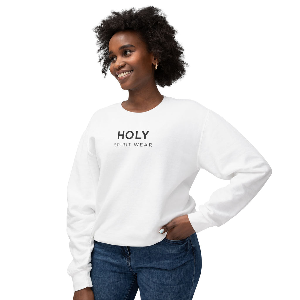 Proverbs 27:17 Text Logo Crewneck Sweatshirt