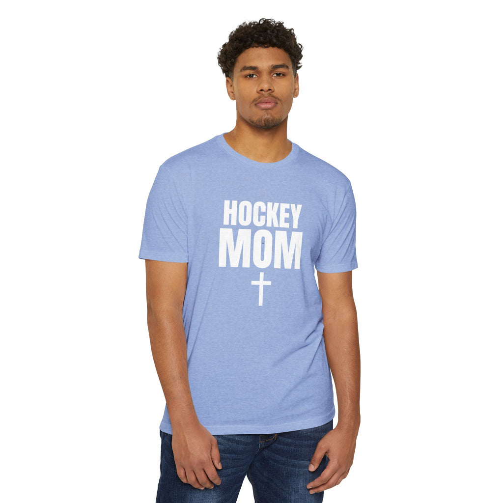 Hockey Mom T‑Shirt — Custom Name & Number Sports Tee