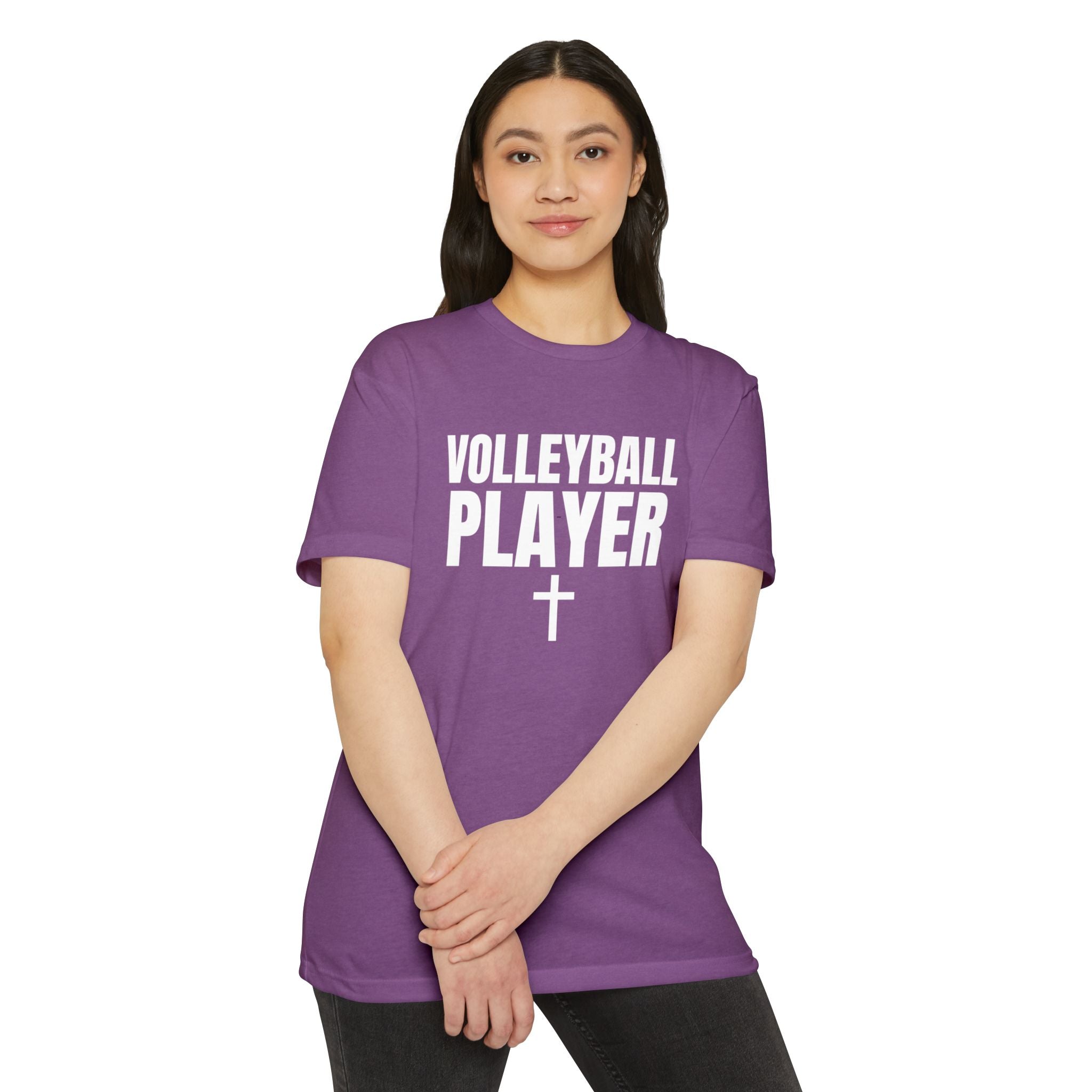 Volleyball Player T-Shirt — Custom Name & Number Sports Tee