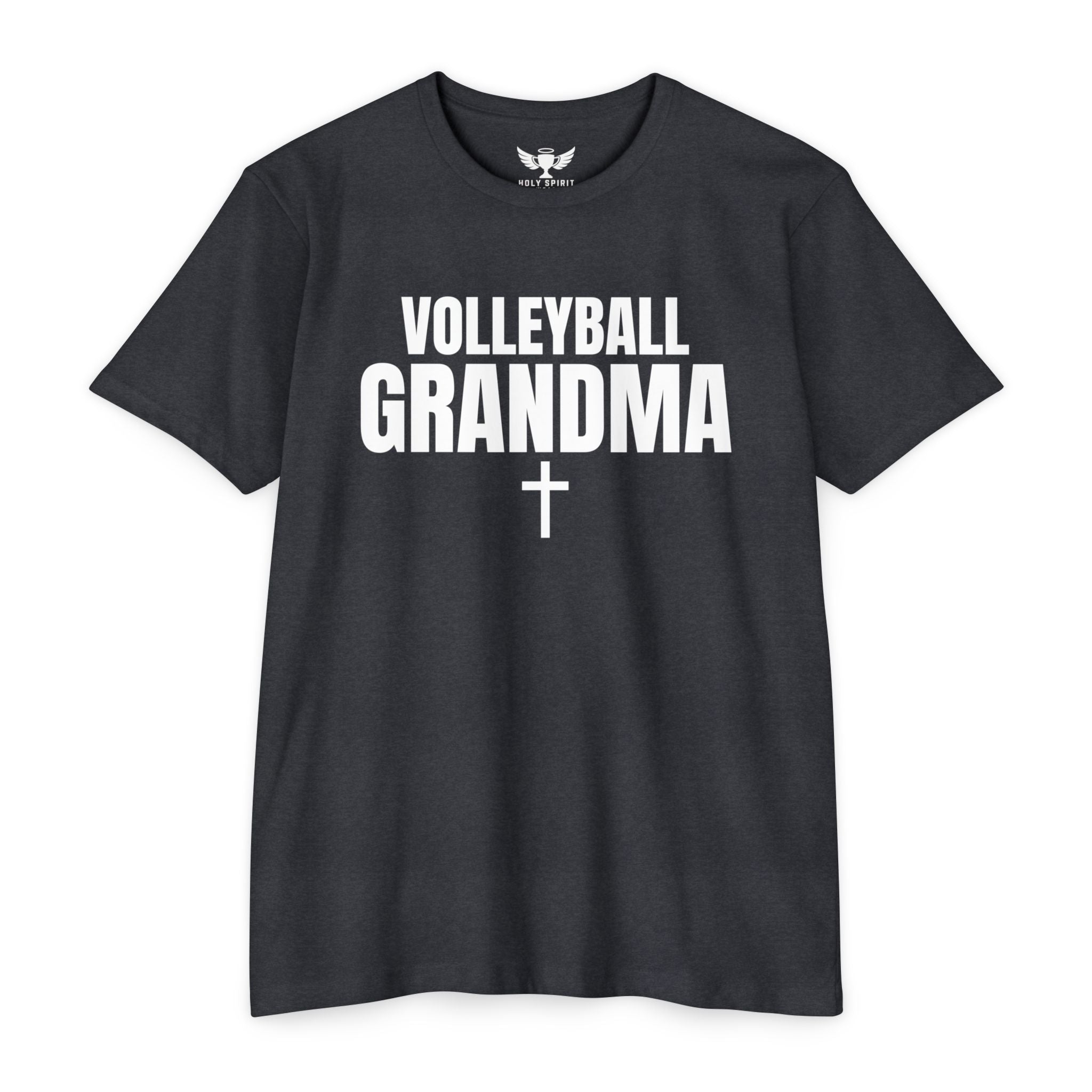 Volleyball Grandma T-Shirt — Custom Name & Number Sports Tee