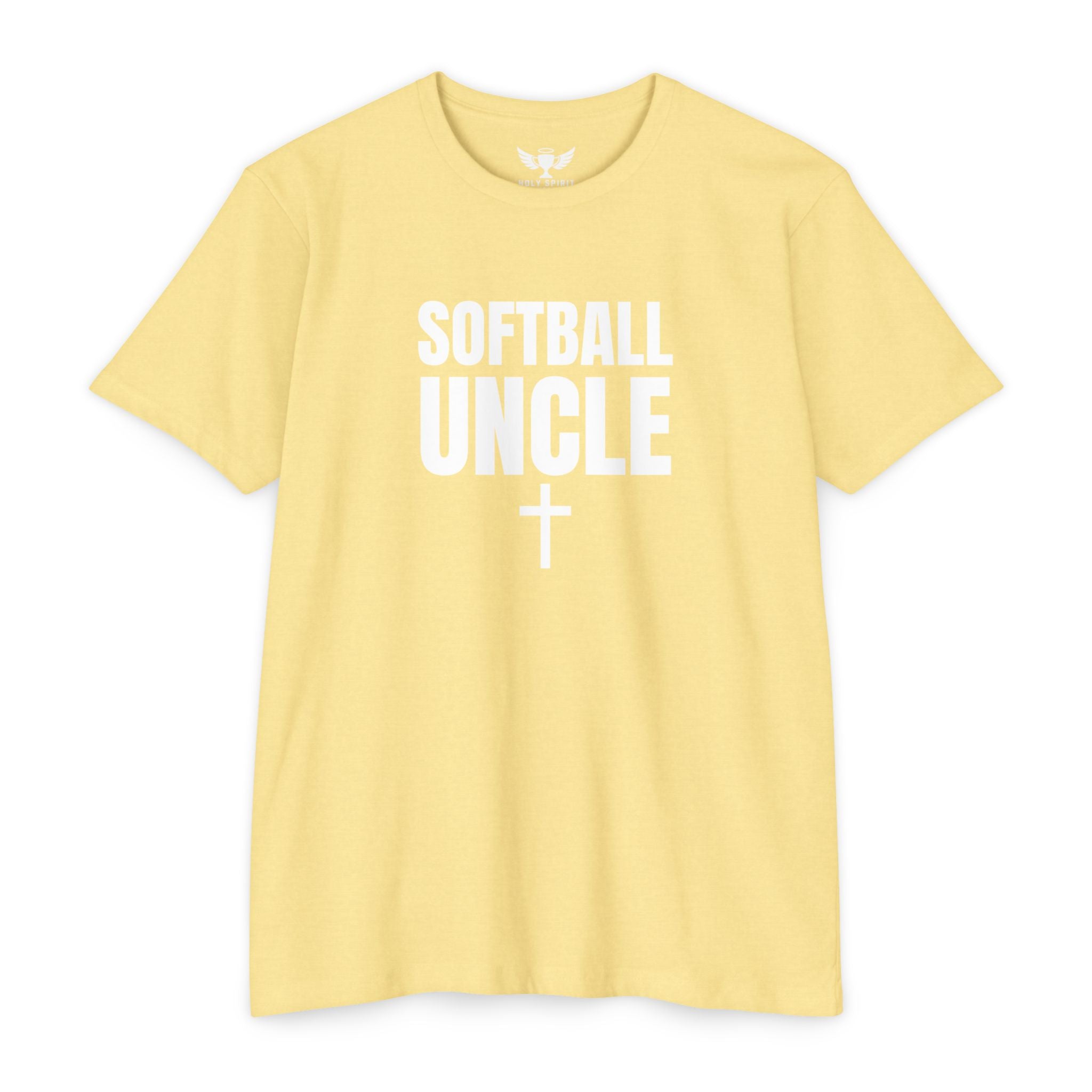 Softball Uncle T-Shirt — Custom Name & Number