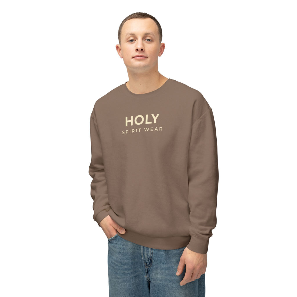 Psalm 144:1 Text Logo Crewneck Sweatshirt