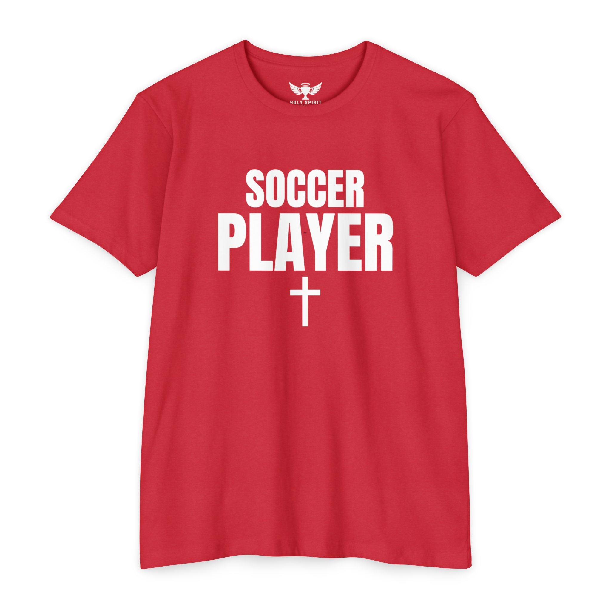 Soccer Player T-Shirt — Custom Name & Number Sports Tee
