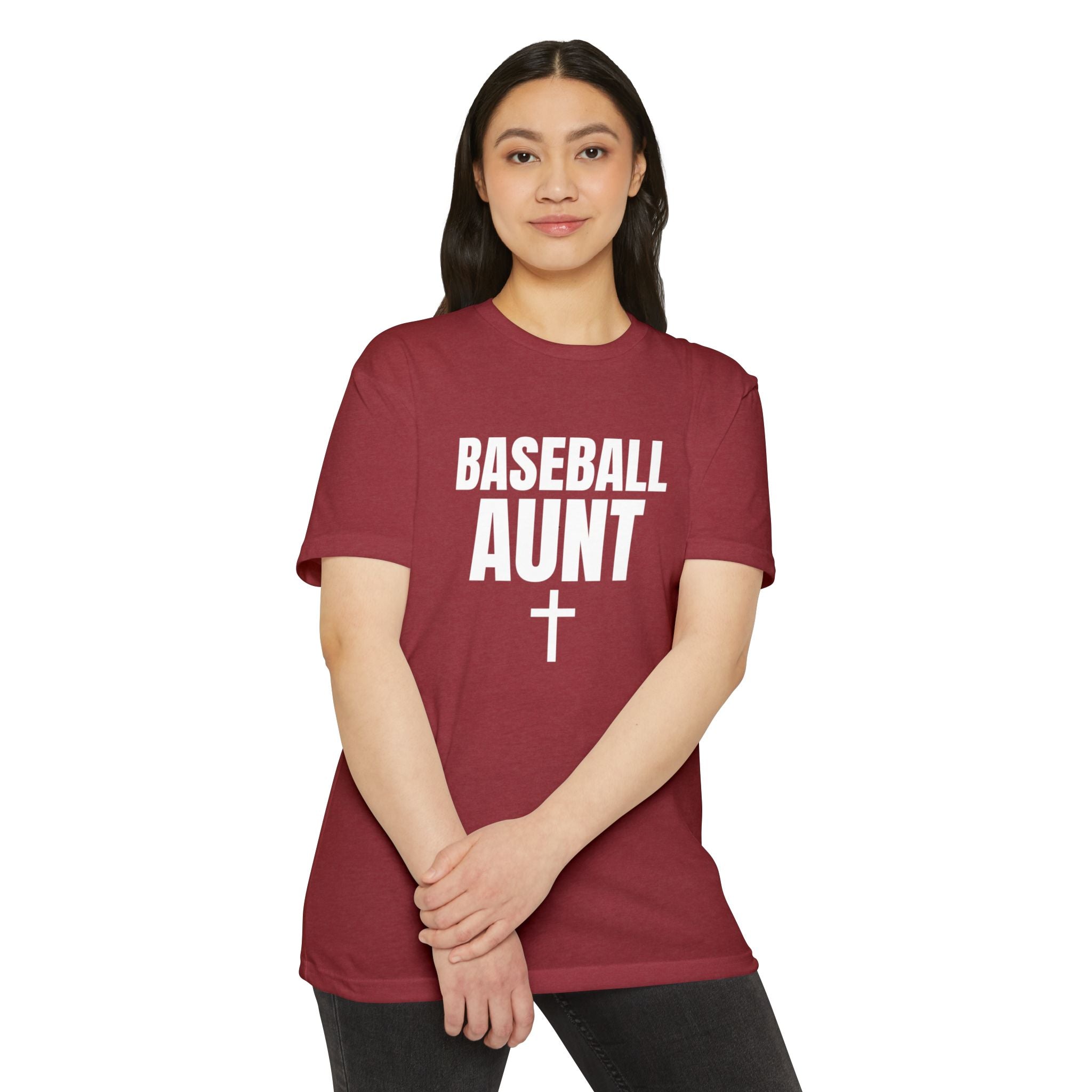 Baseball Aunt T-Shirt  — Custom Name & Number