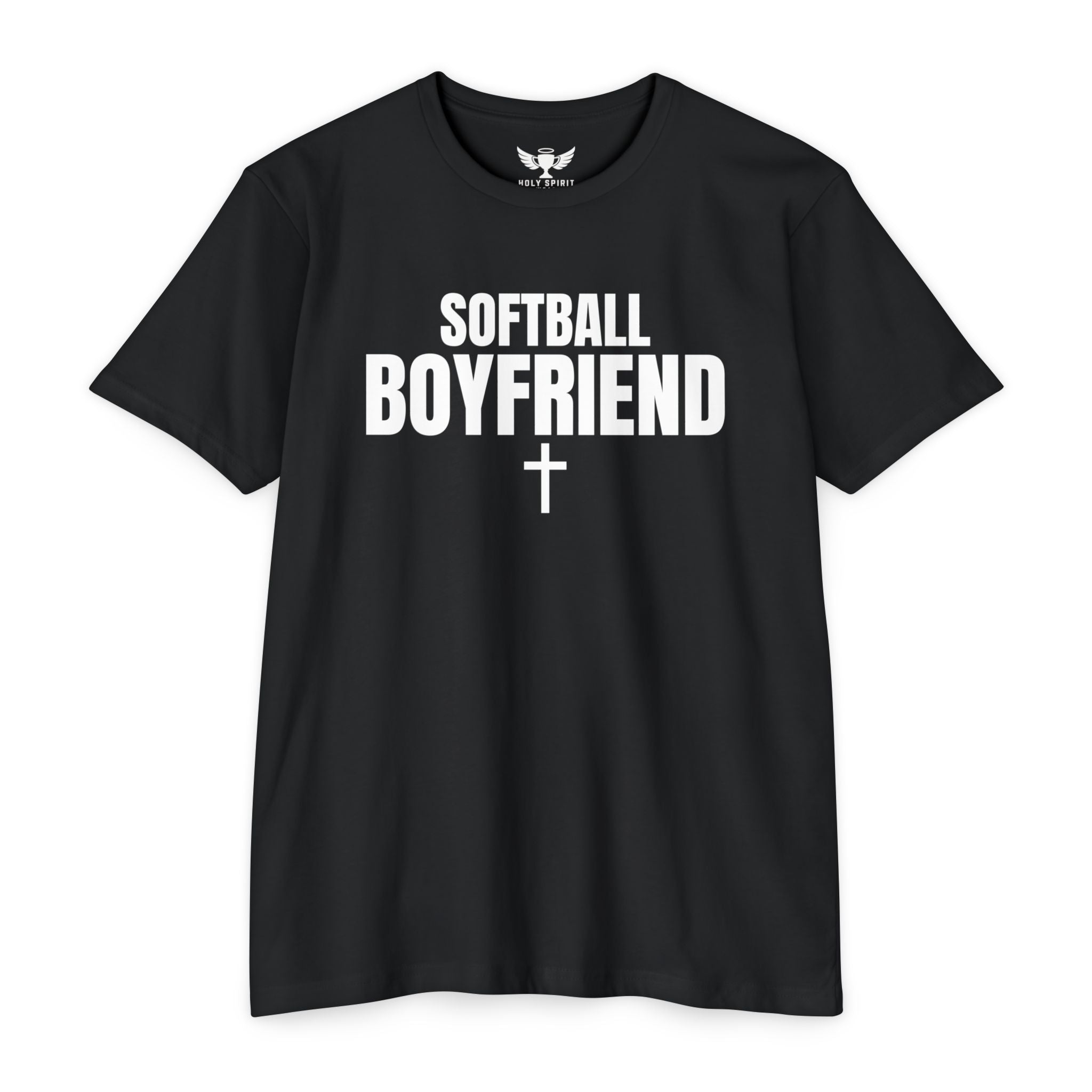Softball Boyfriend T-Shirt — Custom Back Name & Number