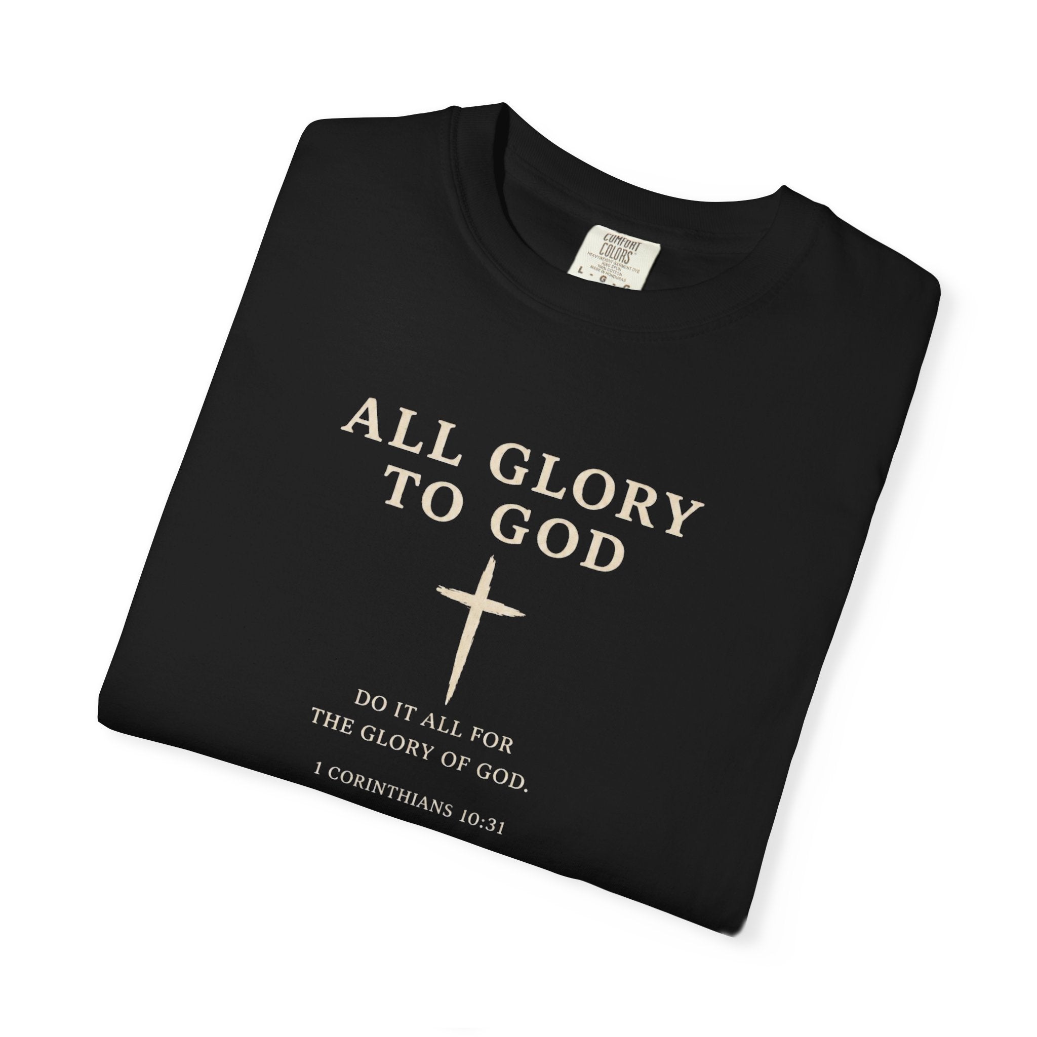 All Glory To God - Blank Back Tee — Faith-Based Athletic T-Shirt