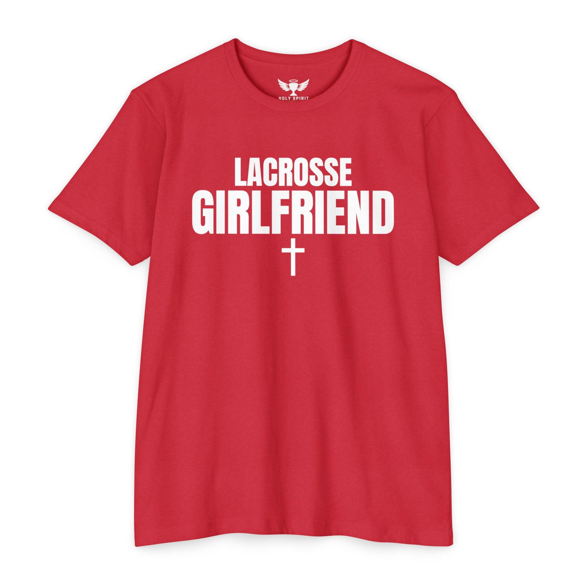 Lacrosse Girlfriend T-Shirt — Custom Name & Number Sports Tee