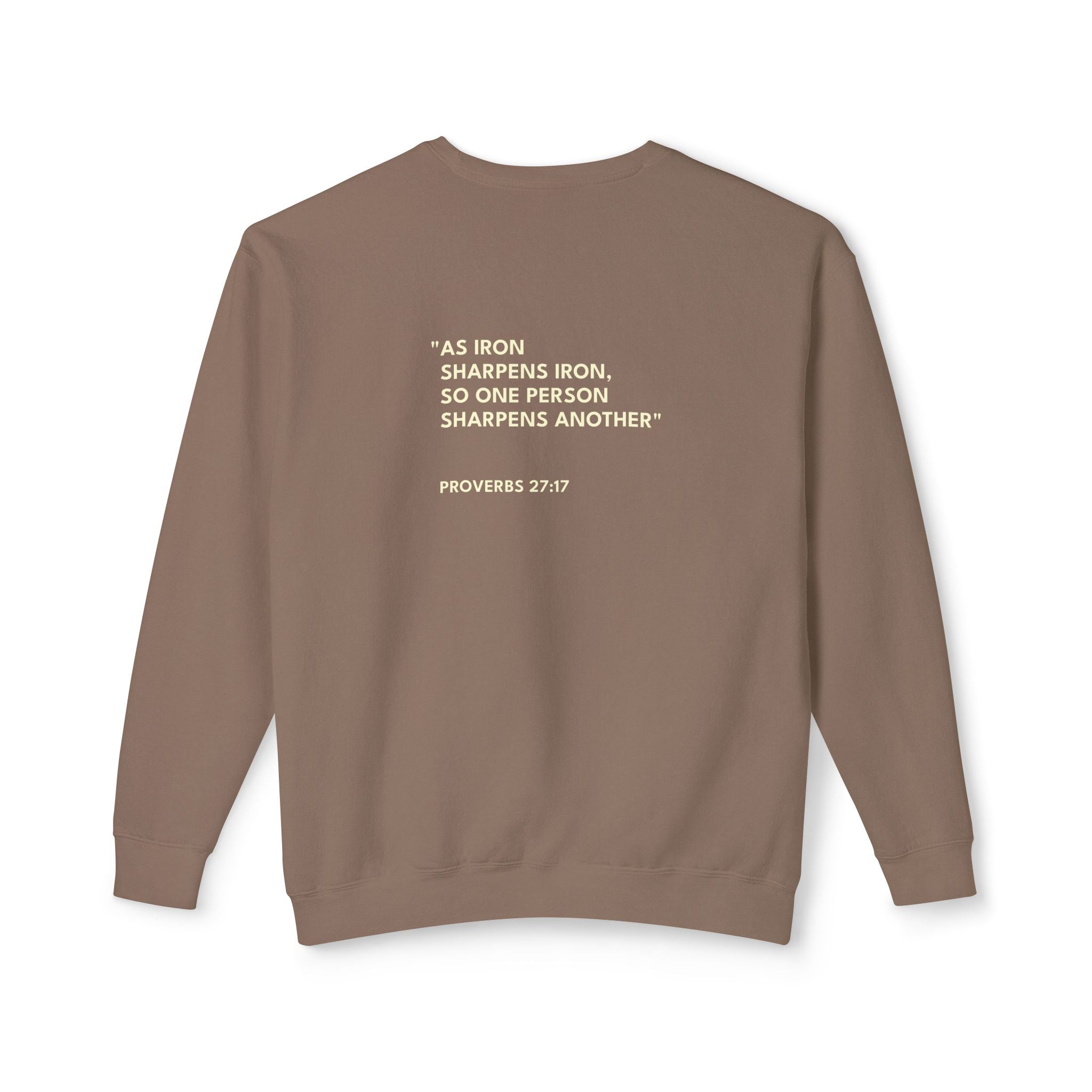 Proverbs 27:17 Logo Crewneck Sweatshirt