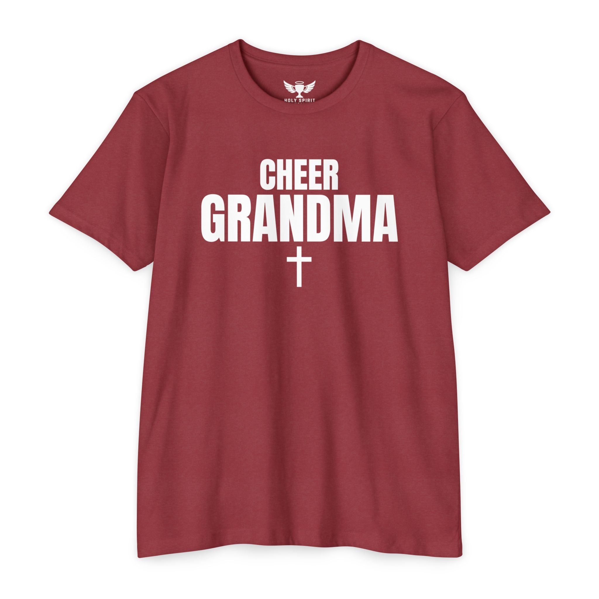 Cheer Grandma Jersey T‑Shirt — Custom Name & Number Family Spirit Tee
