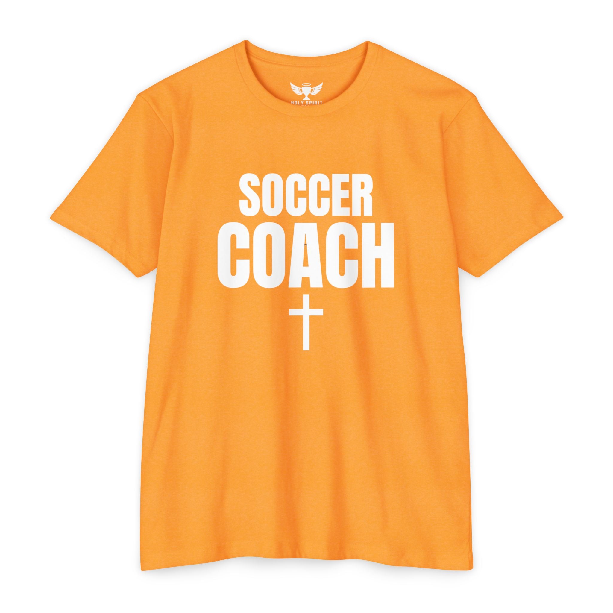 Soccer Coach T-Shirt — Custom Name & Number Sports Tee