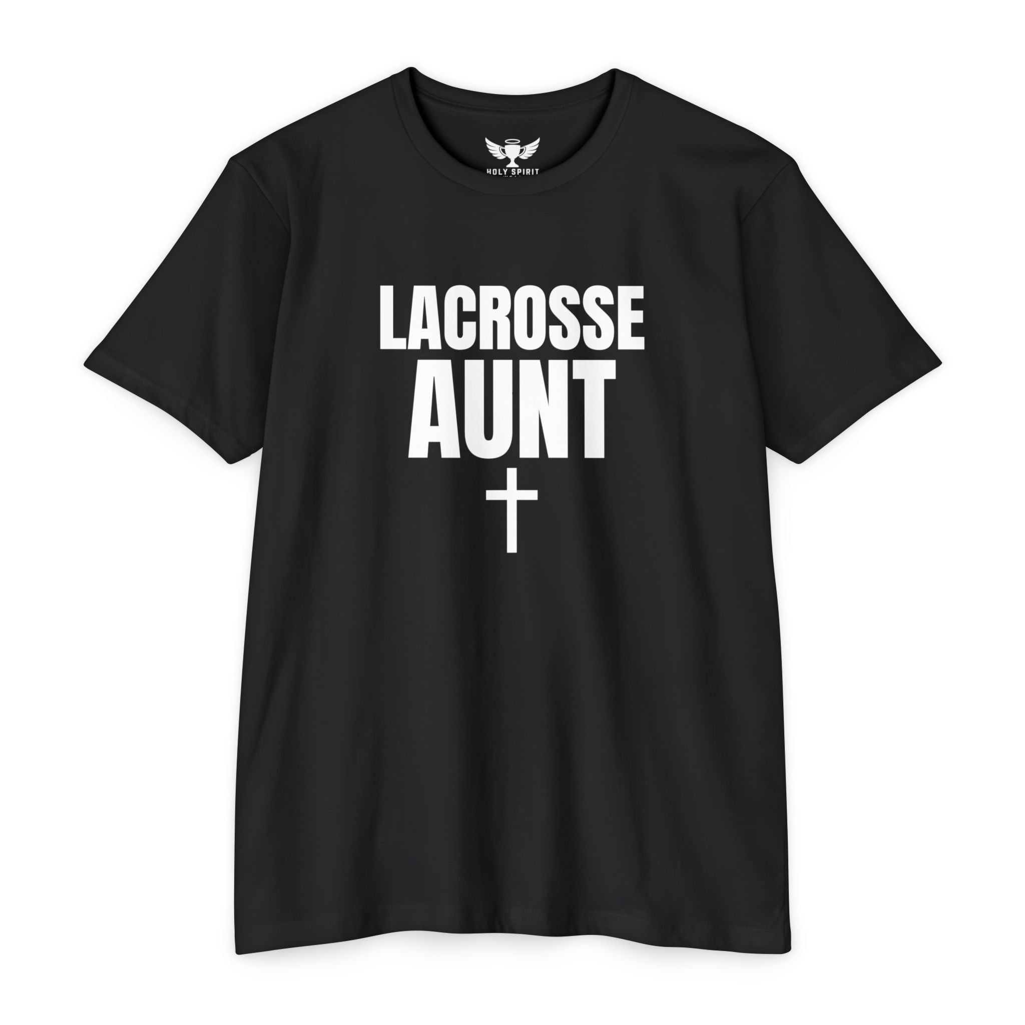 Lacrosse Aunt T-Shirt — Personalized Back Name & Number
