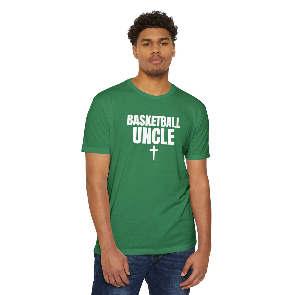 Basketball Uncle T-Shirt — Custom Back Name & Number