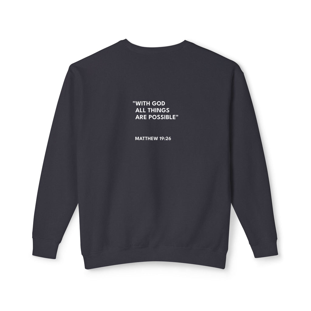 Matthew 19:26 Logo Crewneck Sweatshirt