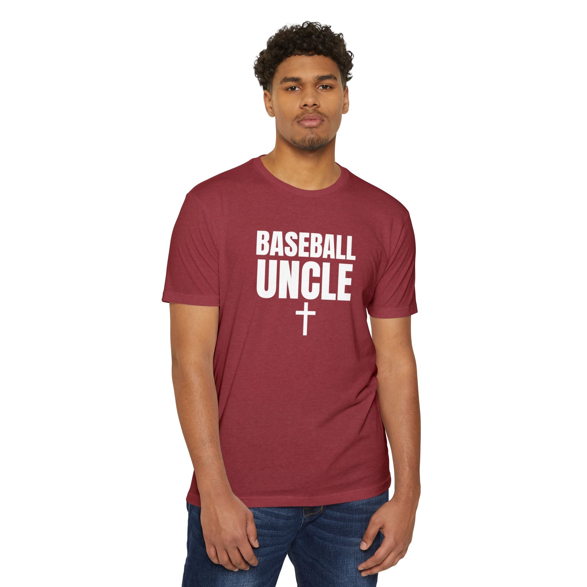 Baseball Uncle T-Shirt — Custom Back Name & Number