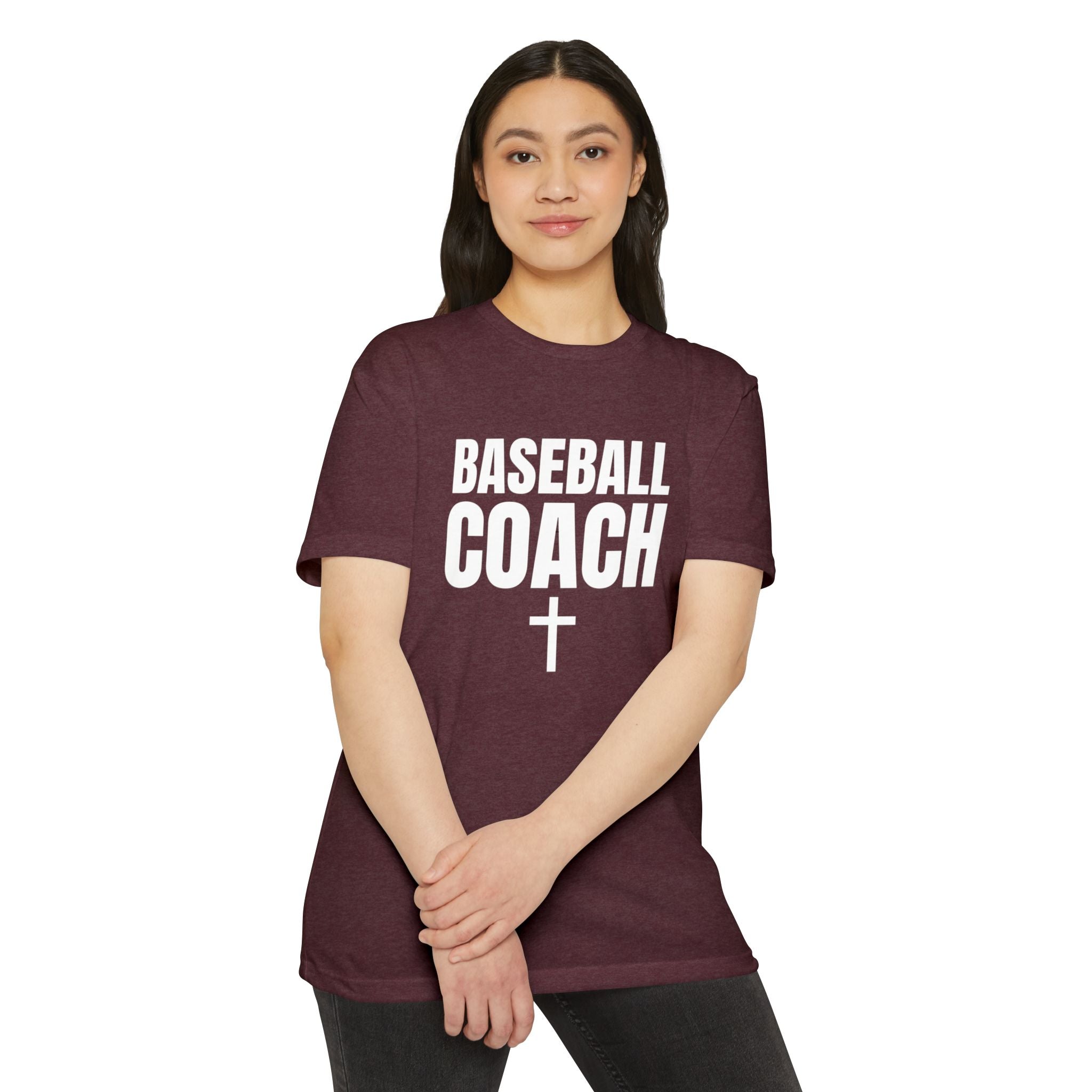 Baseball Coach T-Shirt — Custom Back Name & Number