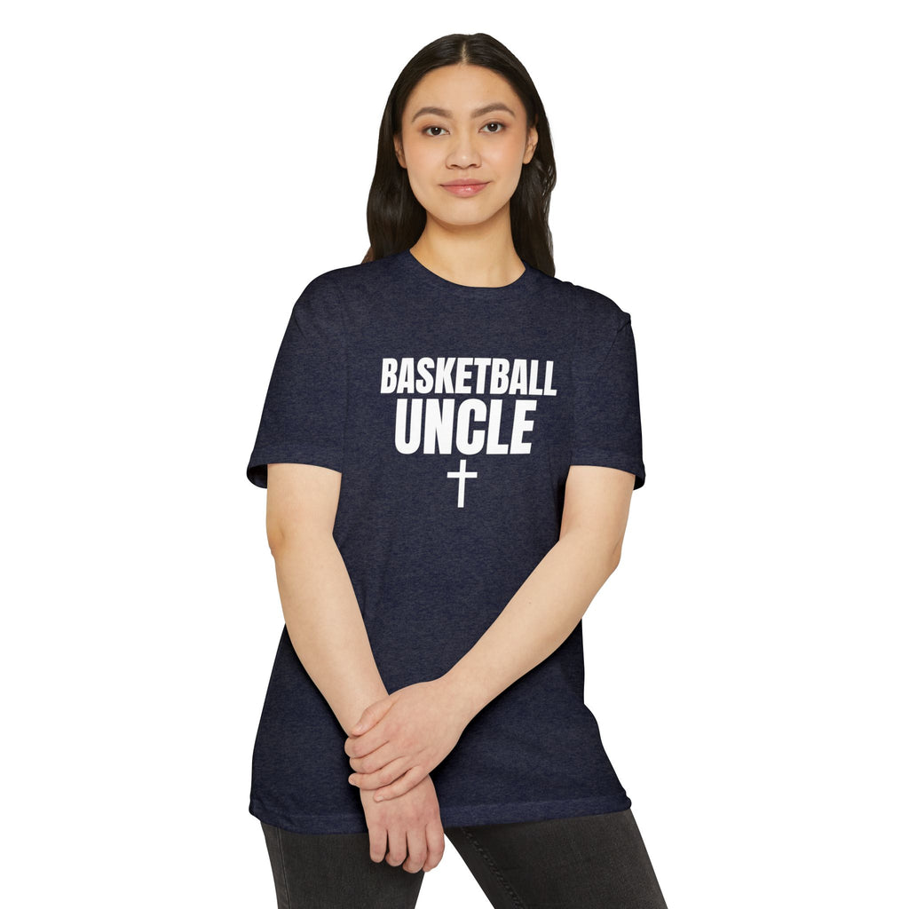 Basketball Uncle T-Shirt — Custom Back Name & Number