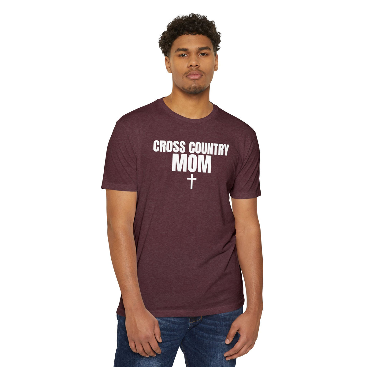 Cross Country Mom T-Shirt — Custom Name & Number Sports Tee