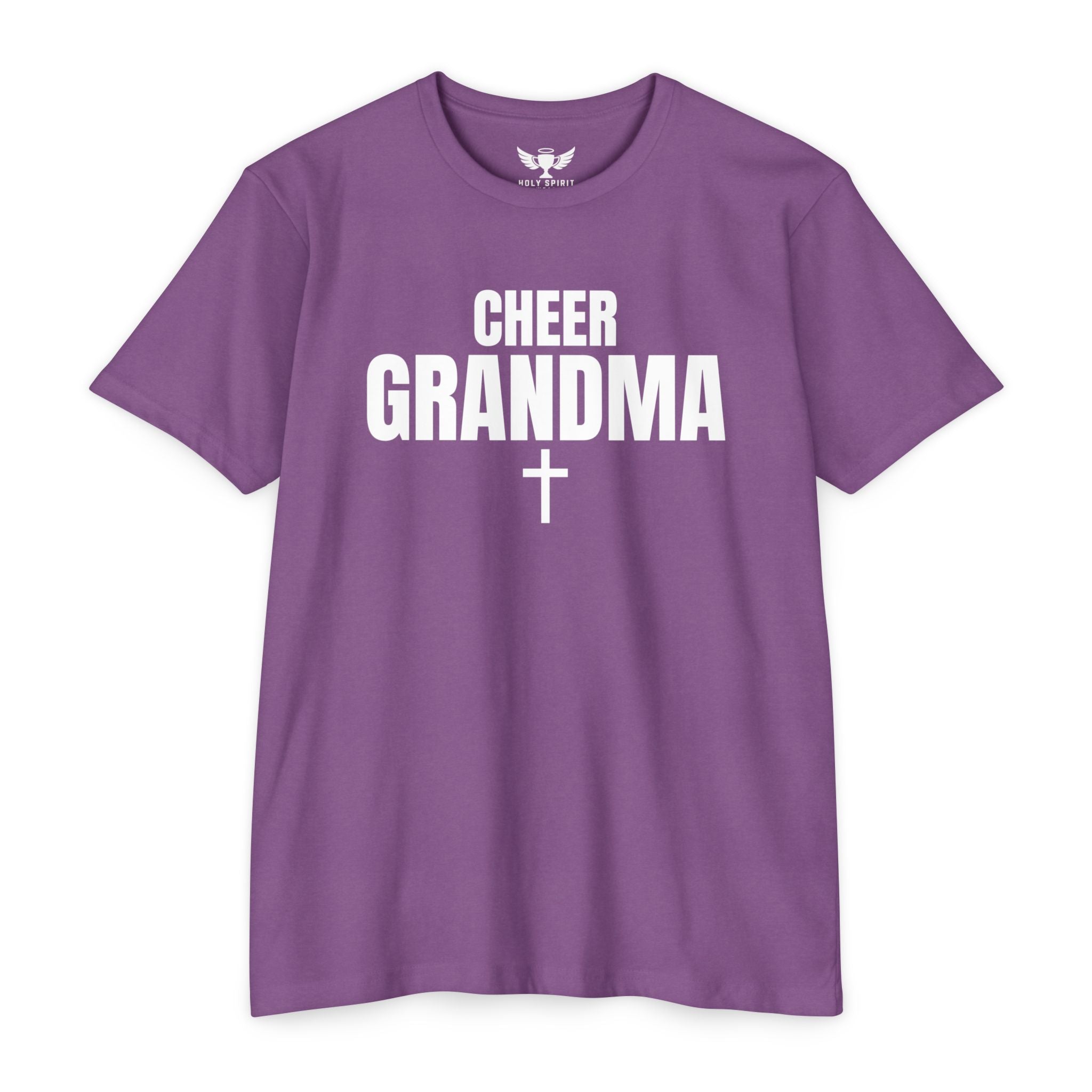 Cheer Grandma Jersey T‑Shirt — Custom Name & Number Family Spirit Tee