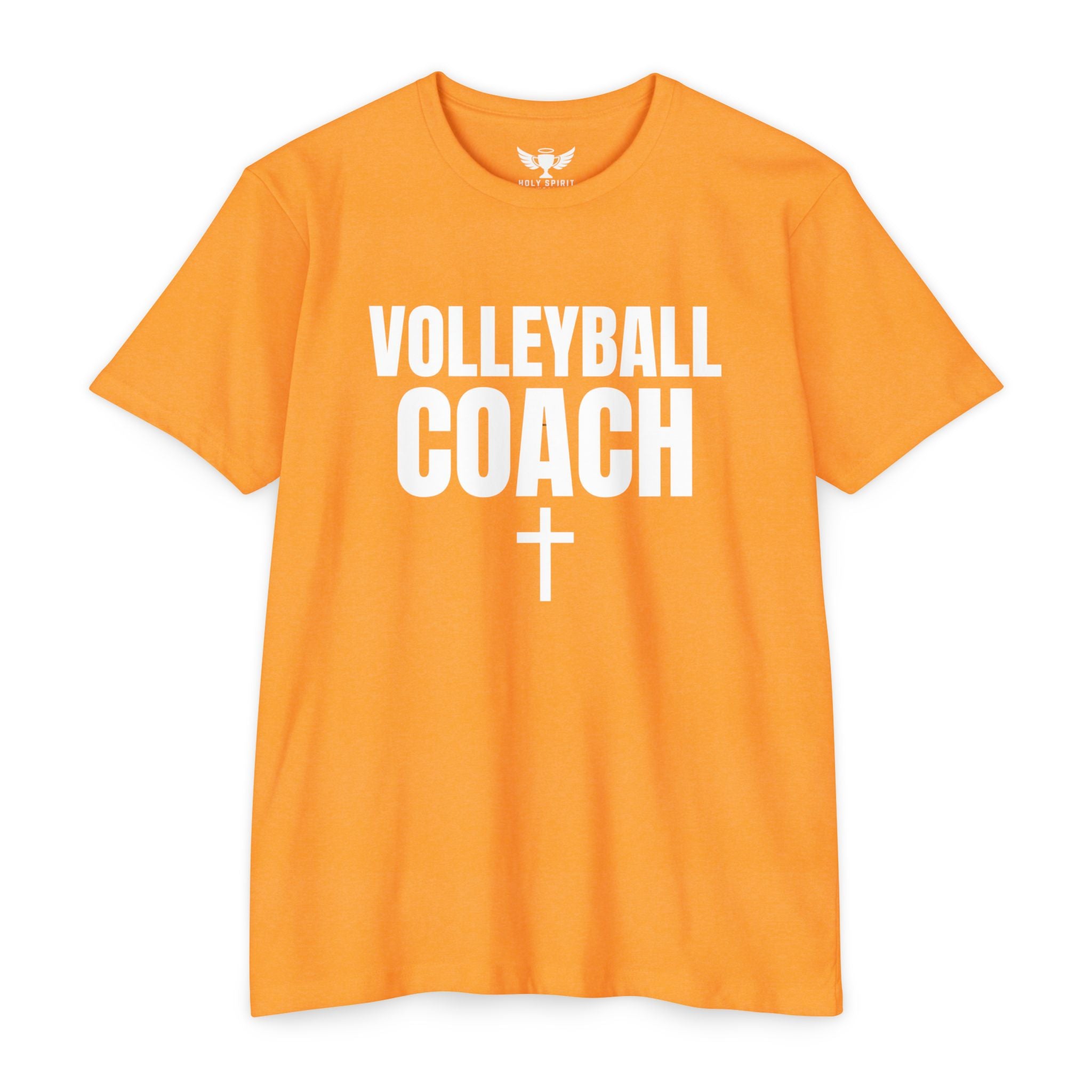 Volleyball Coach T-Shirt — Custom Name & Number Sports Tee