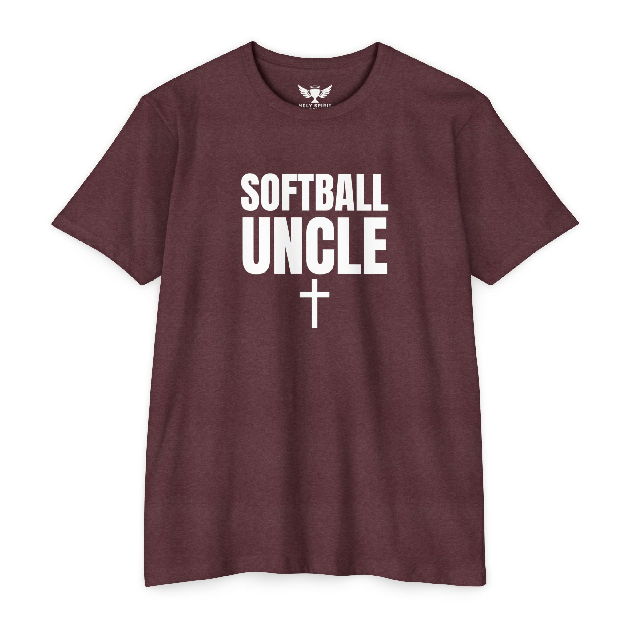 Softball Uncle T-Shirt — Custom Name & Number