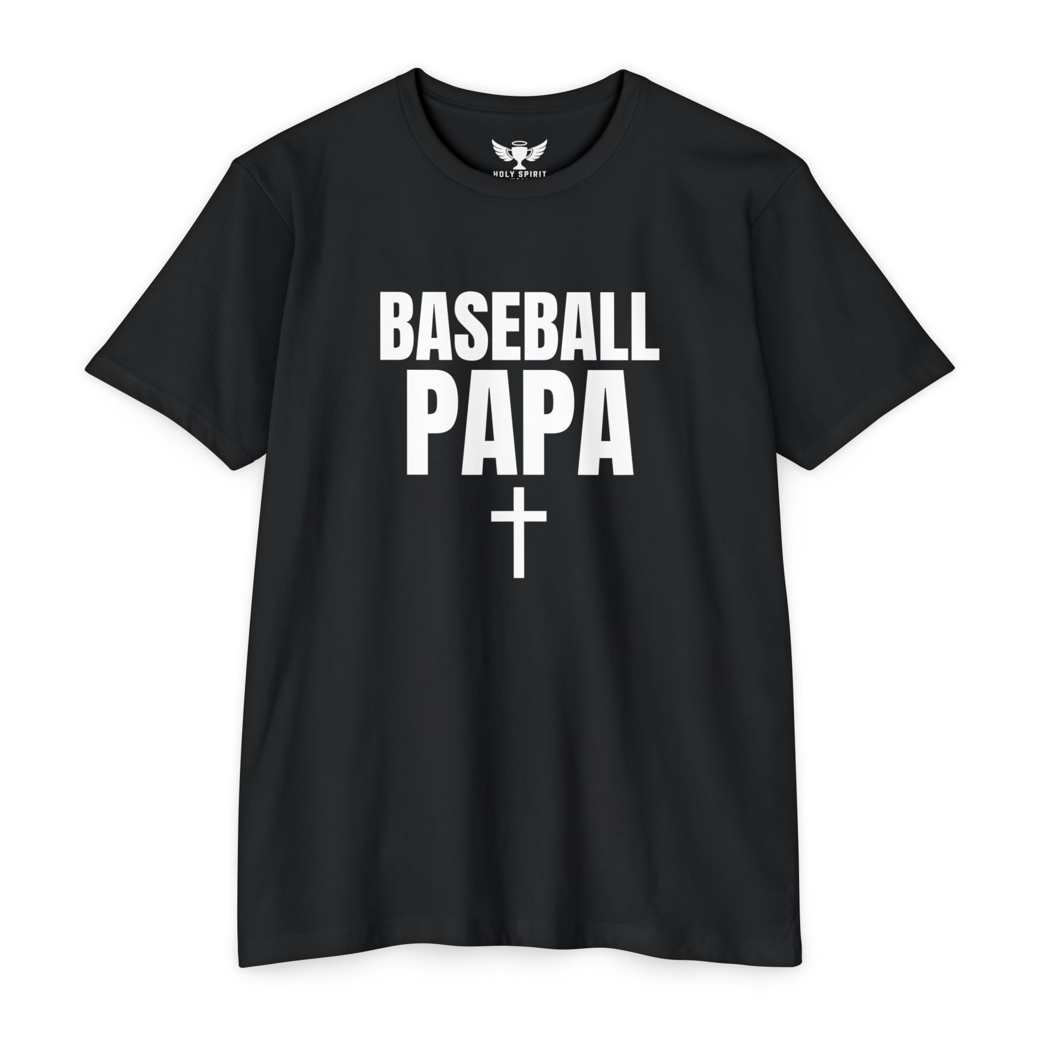Baseball Papa T-Shirt — Custom Back Name & Number