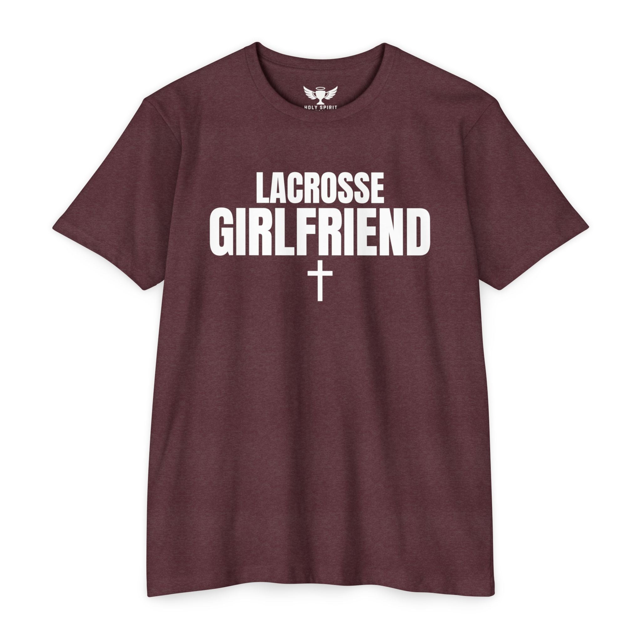 Lacrosse Girlfriend T-Shirt — Custom Name & Number Sports Tee