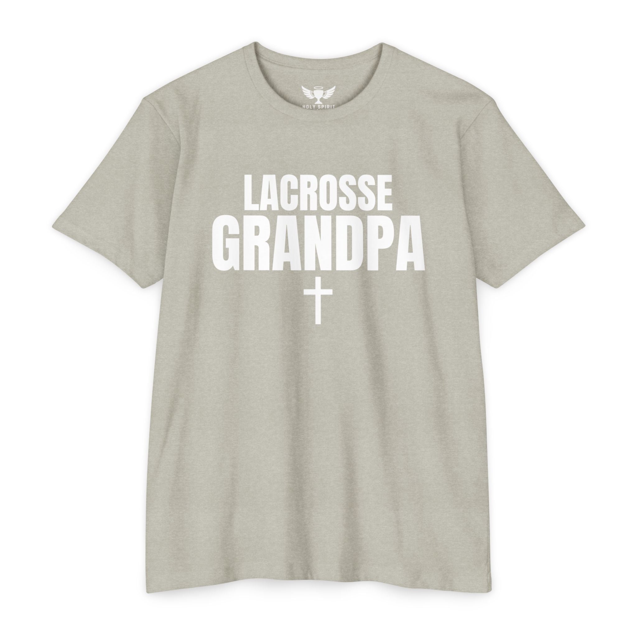 Lacrosse Grandpa T-Shirt — Custom Name & Number Sports Tee