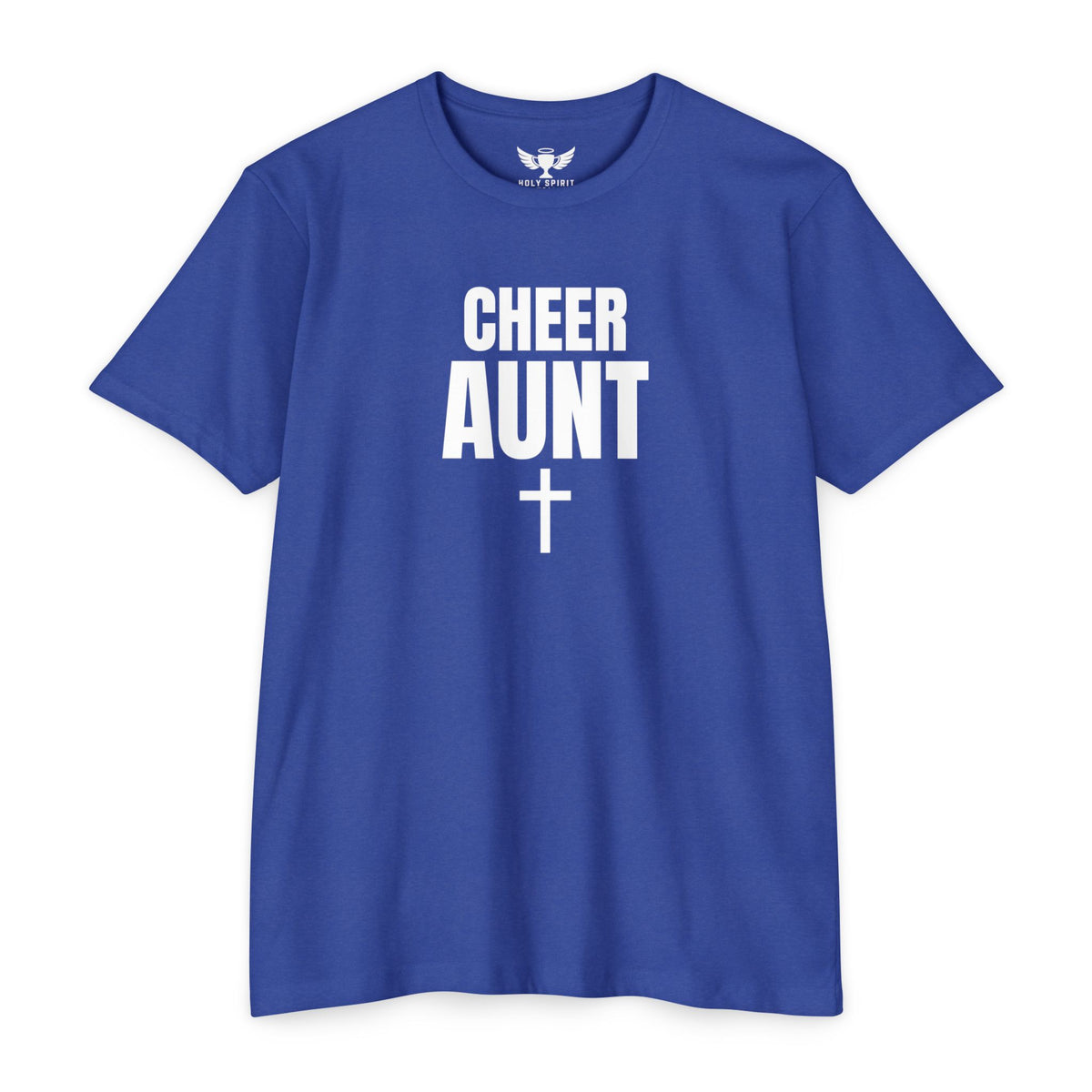 Cheer Aunt T-Shirt — Personalized Back Name & Number