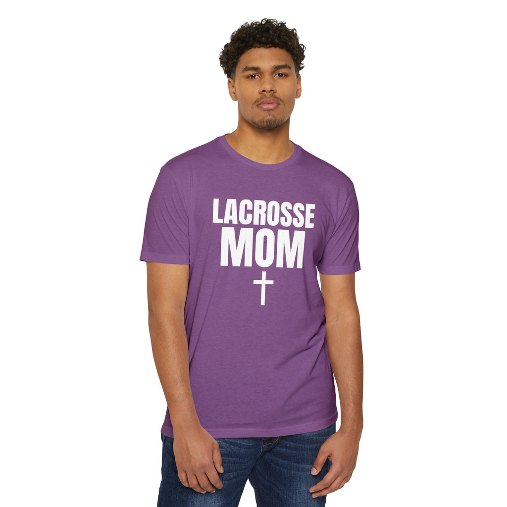 Lacrosse Mom T-Shirt - Custom Name & Number Sports Tee