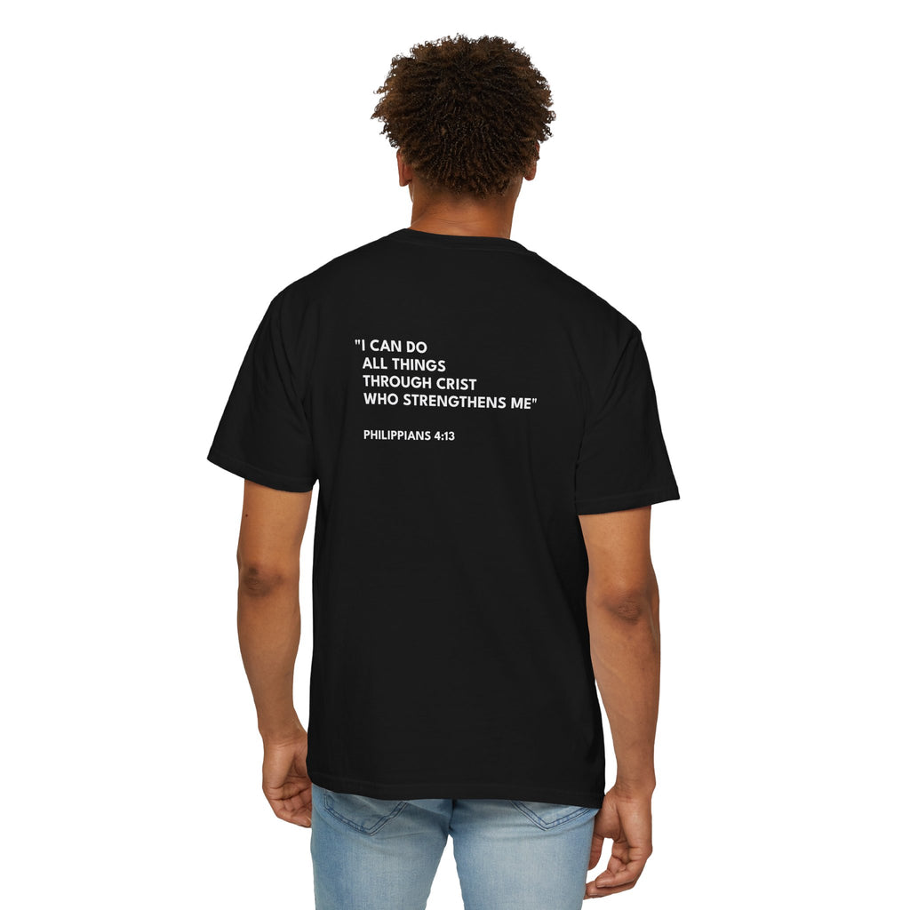 Philippians 4:13 Text Logo - Unisex Casual T-Shirt