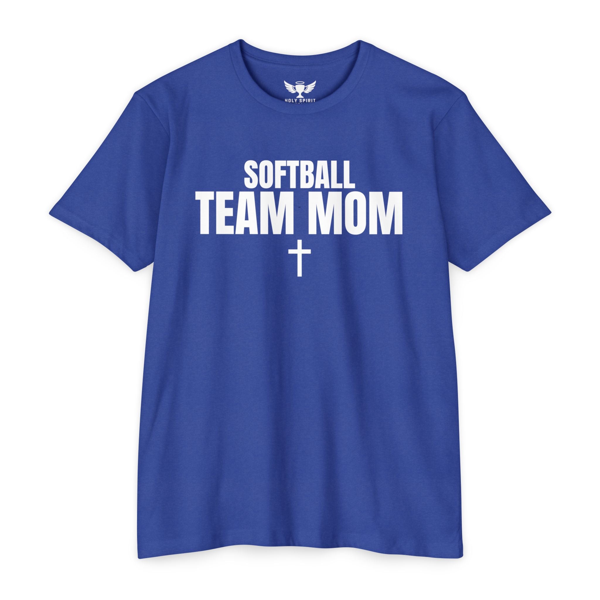 Softball Team Mom T‑Shirt — Custom Back Name & Number