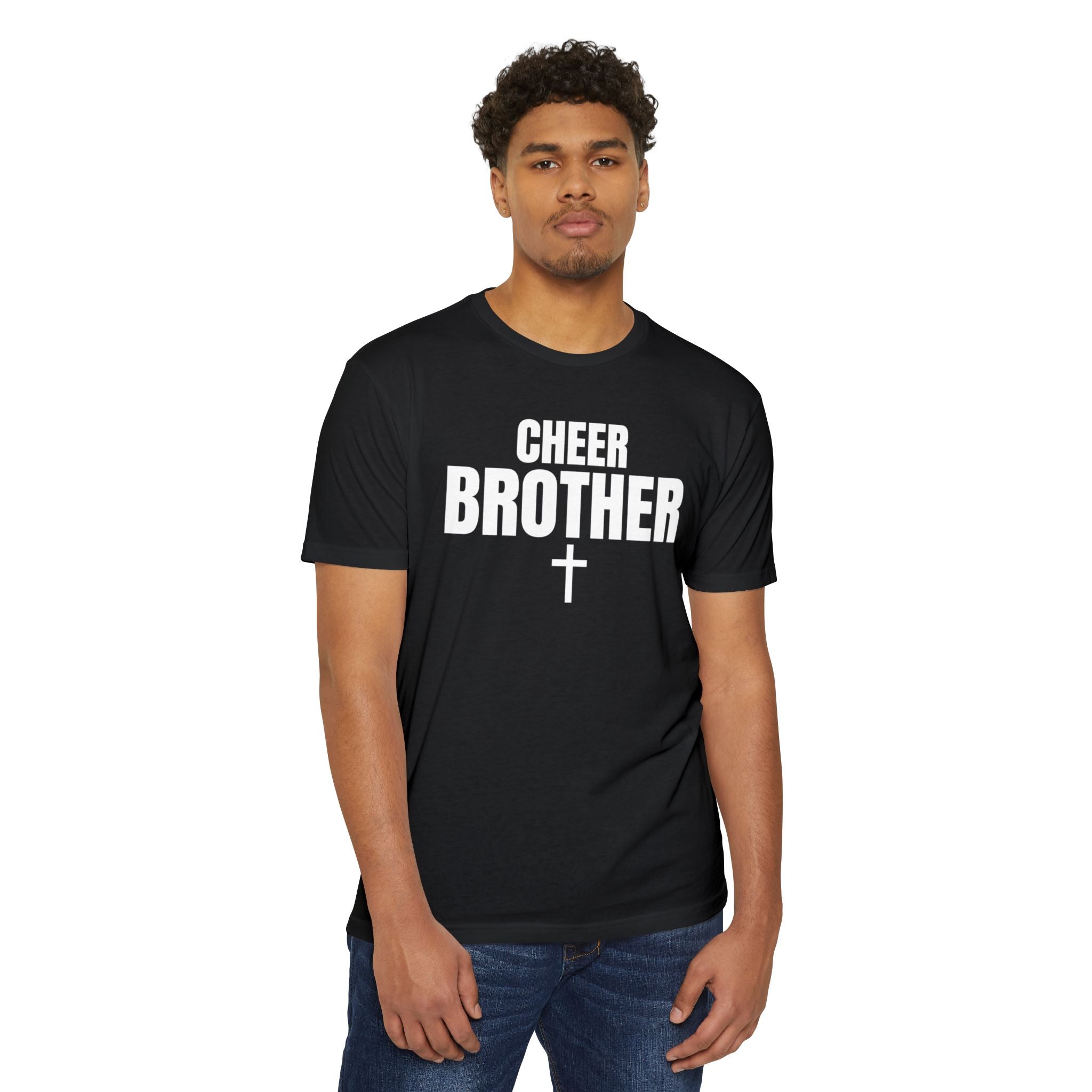 Cheer Brother T-Shirt — Personalized Back Name & Number