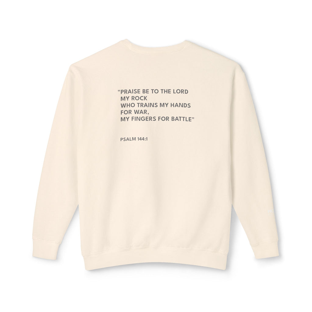 Psalm 144:1 Logo Crewneck Sweatshirt
