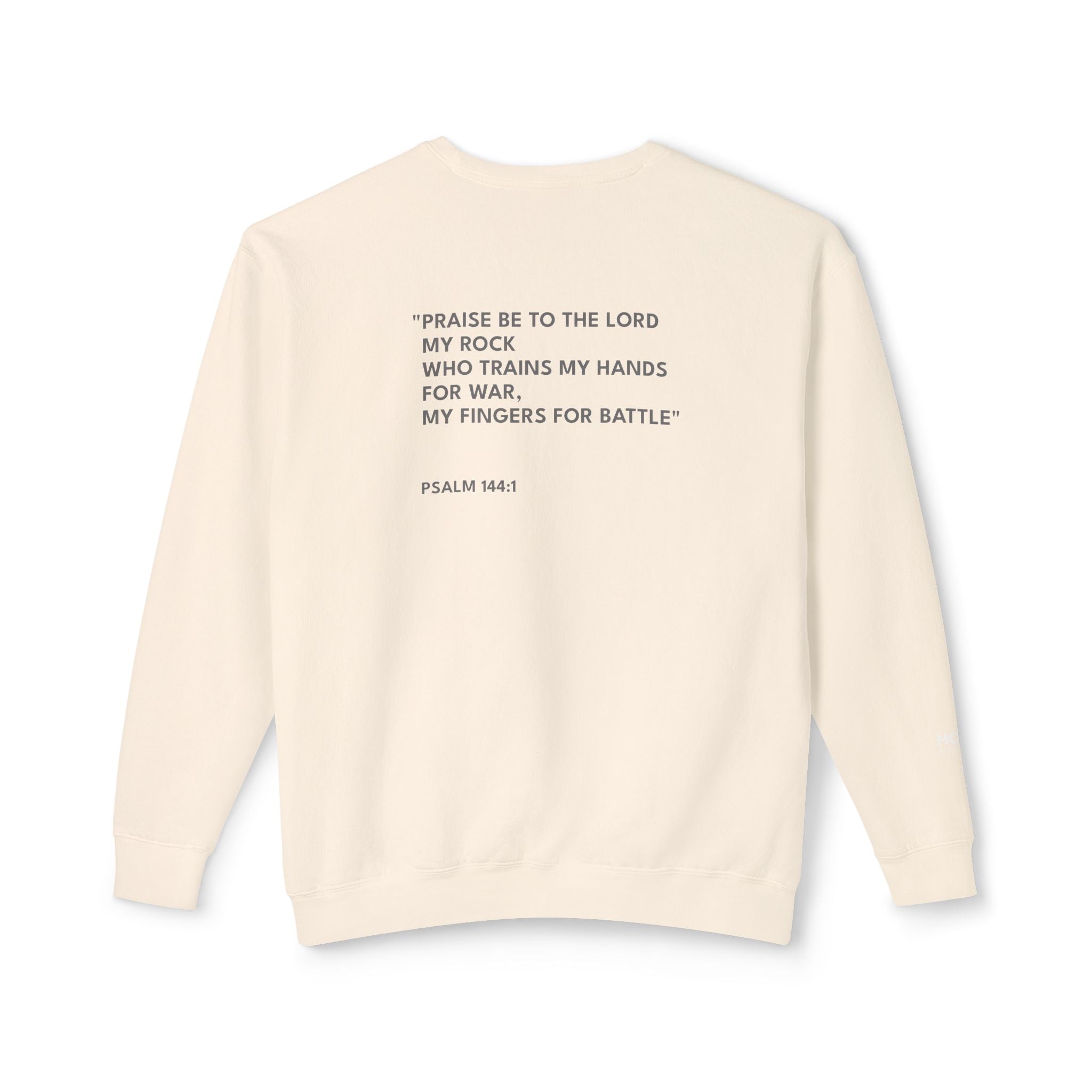 Psalm 144:1 Logo Crewneck Sweatshirt