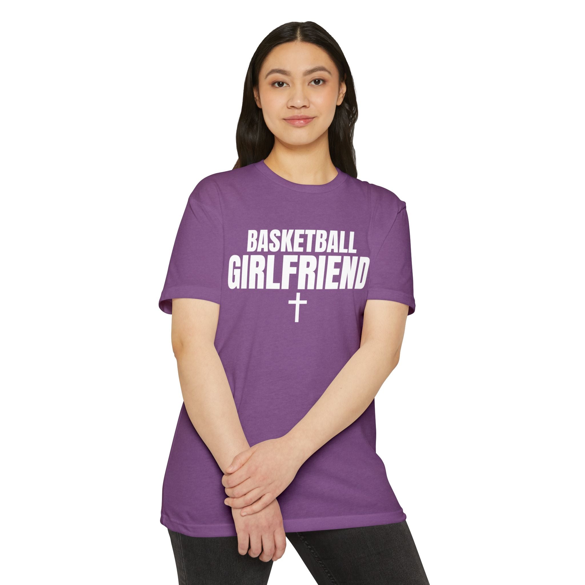 Basketball Girlfriend T-Shirt — Custom Name & Number