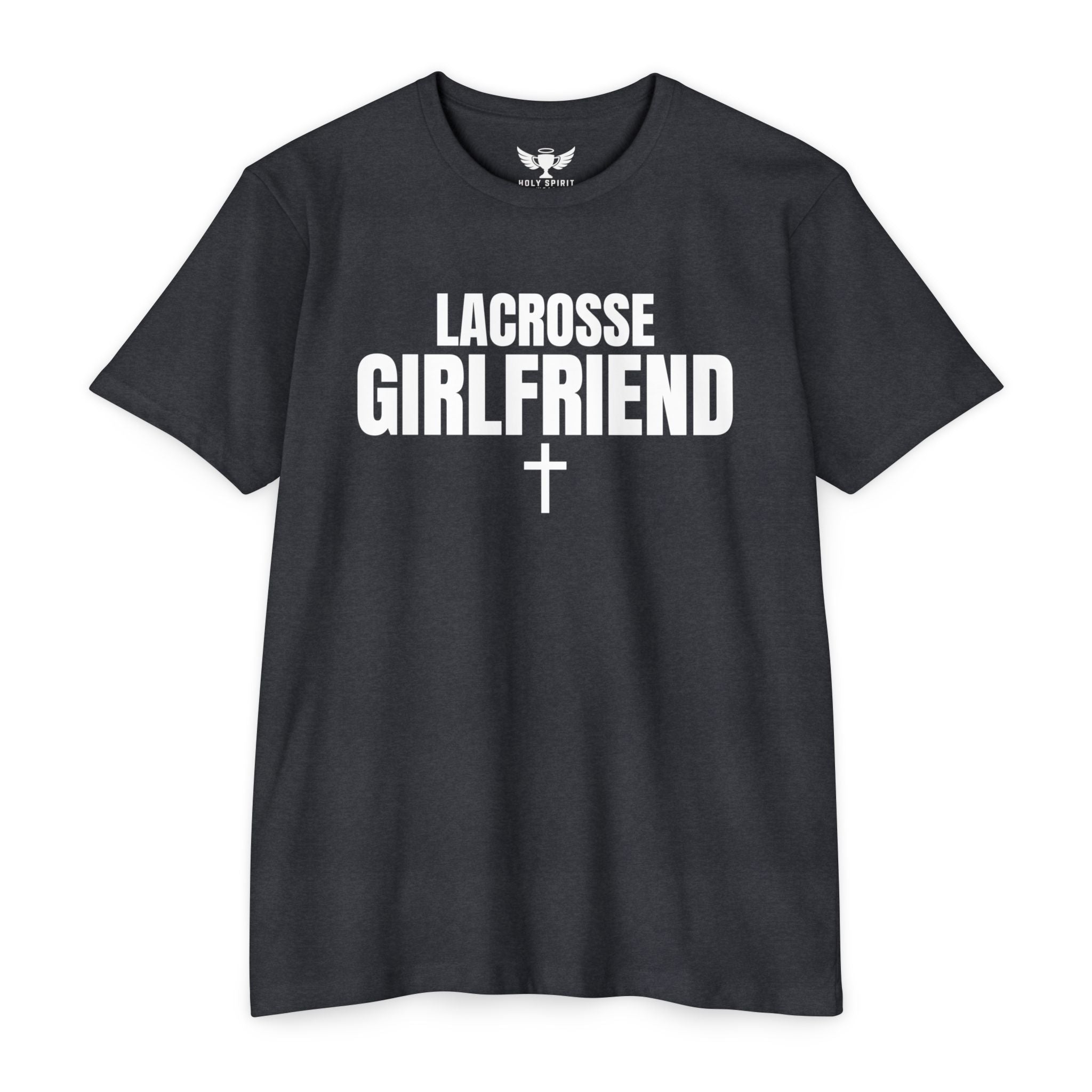 Lacrosse Girlfriend T-Shirt — Custom Name & Number Sports Tee