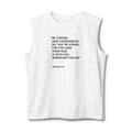 Joshua 1:9 Unisex Muscle Tank Text Logo