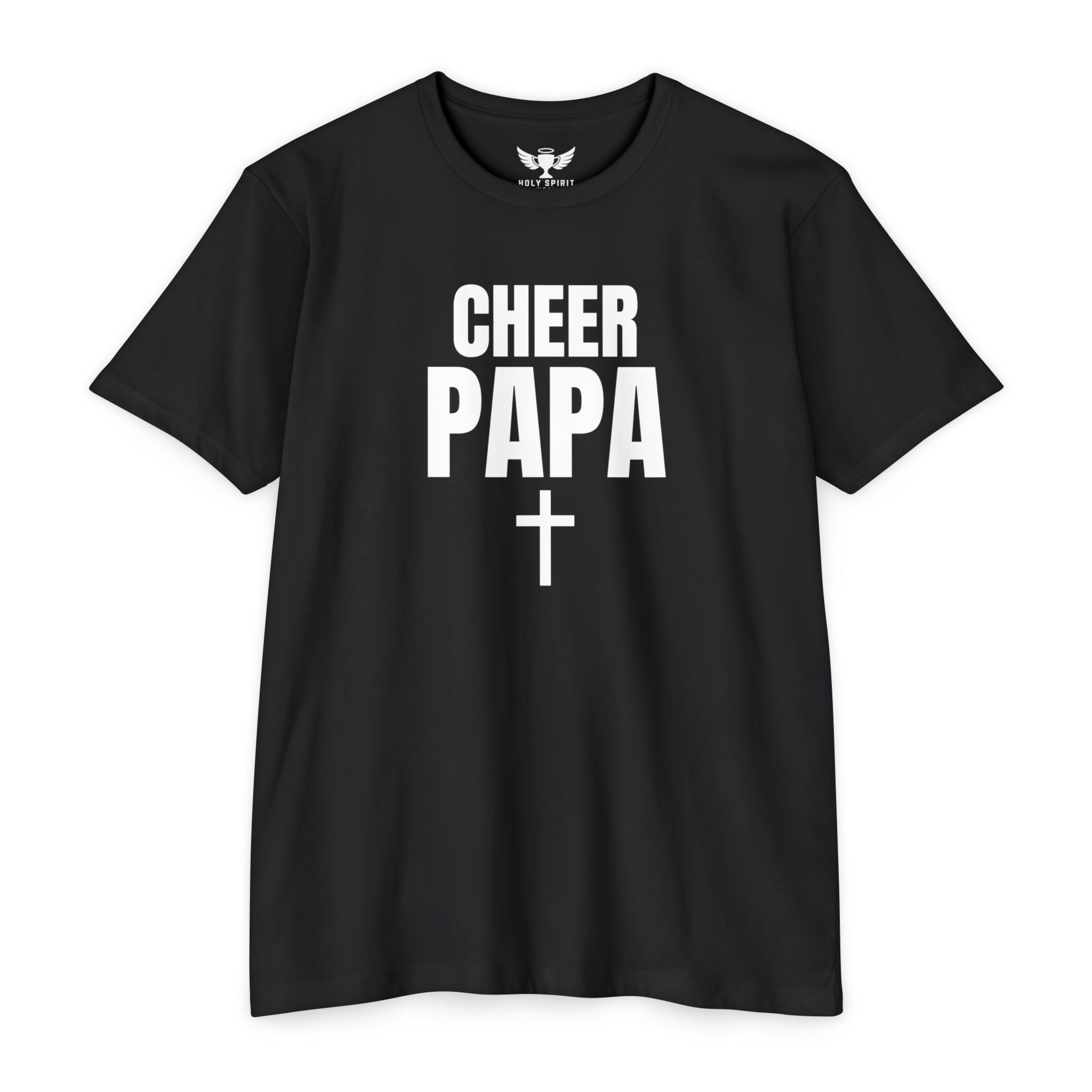 Cheer Papa T-Shirt — Personalized Back Name & Number