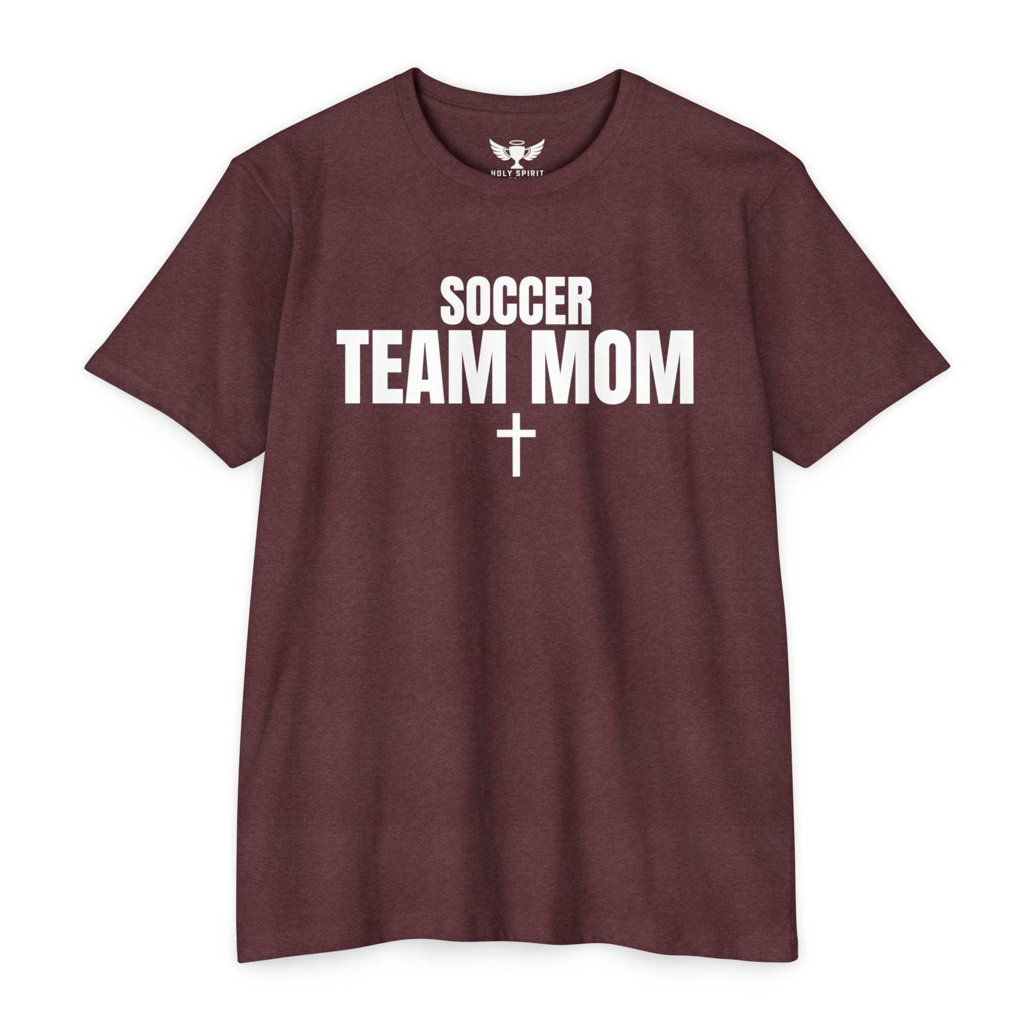Soccer Team Mom T‑Shirt — Custom Name & Number Sports Tee