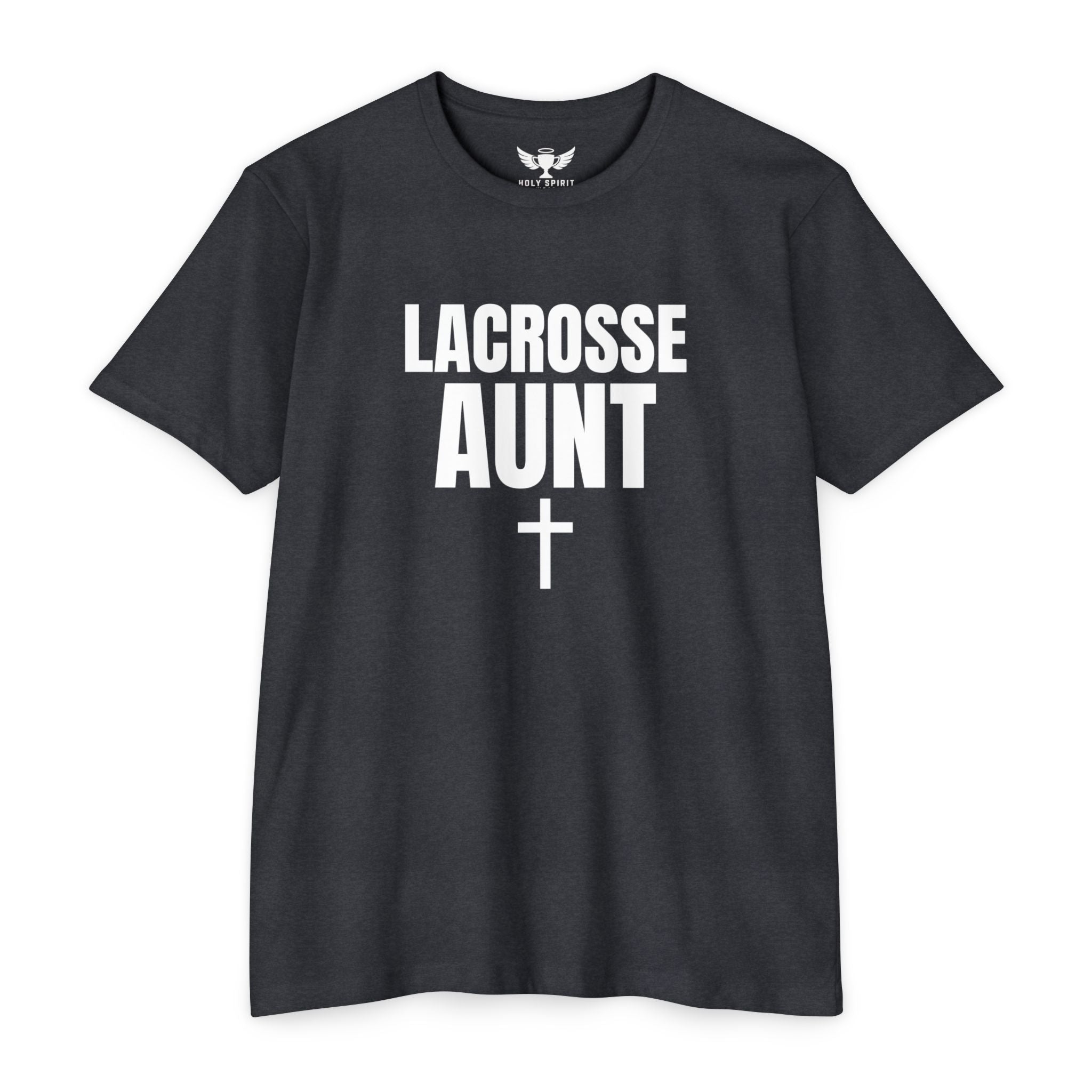 Lacrosse Aunt T-Shirt — Personalized Back Name & Number