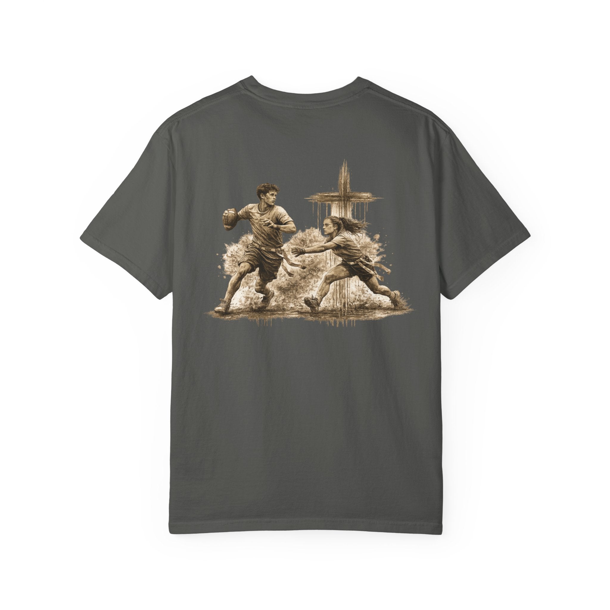All Glory To God - Flag Football Tee — Faith-Based Athletic T-Shirt