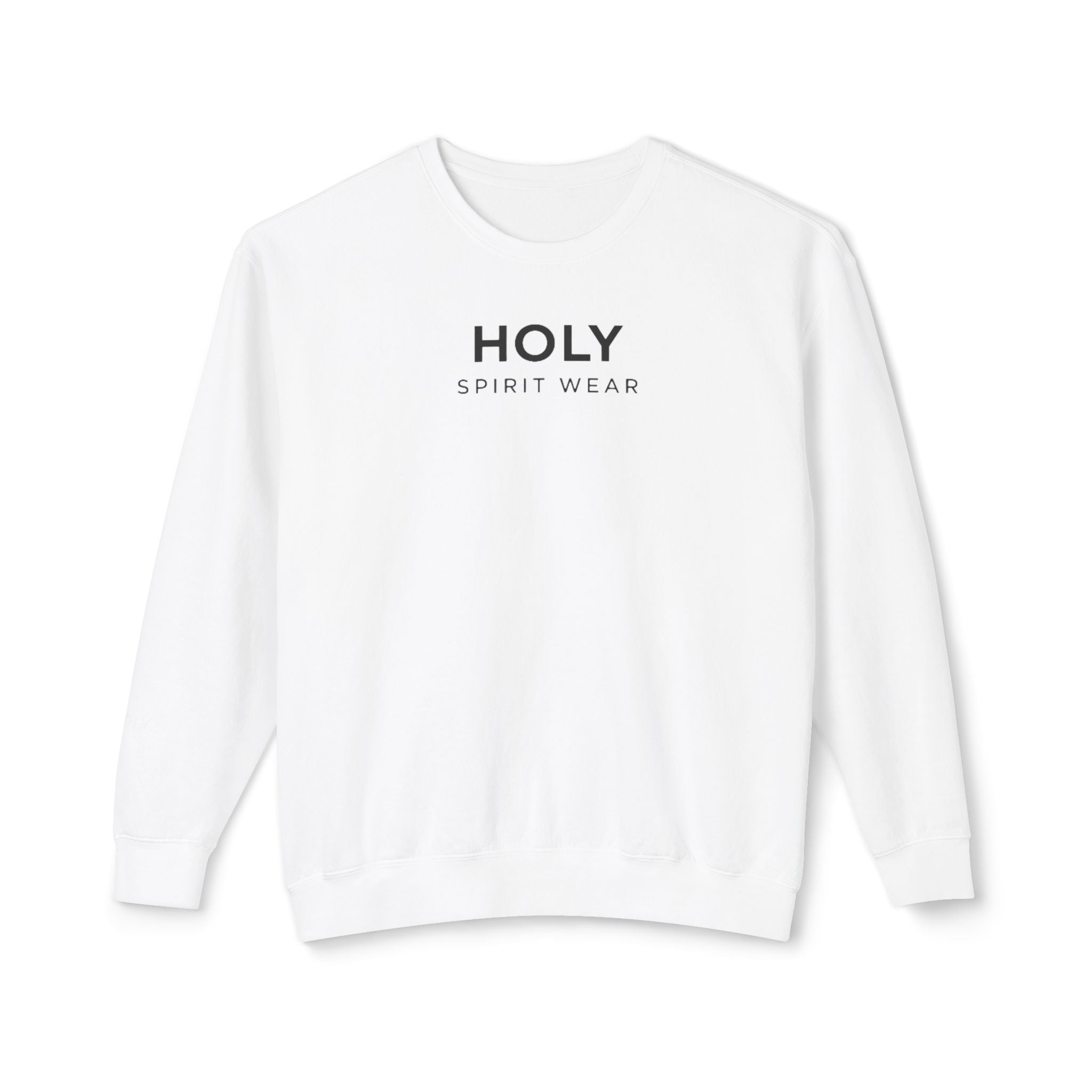 Proverbs 27:17 Text Logo Crewneck Sweatshirt