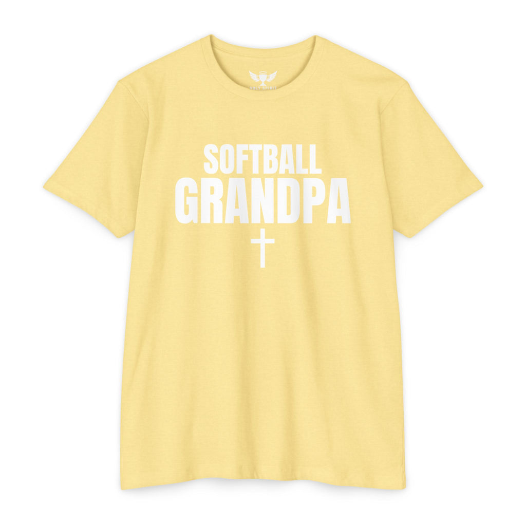 Softball Grandpa T-Shirt – Custom Back Name & Number