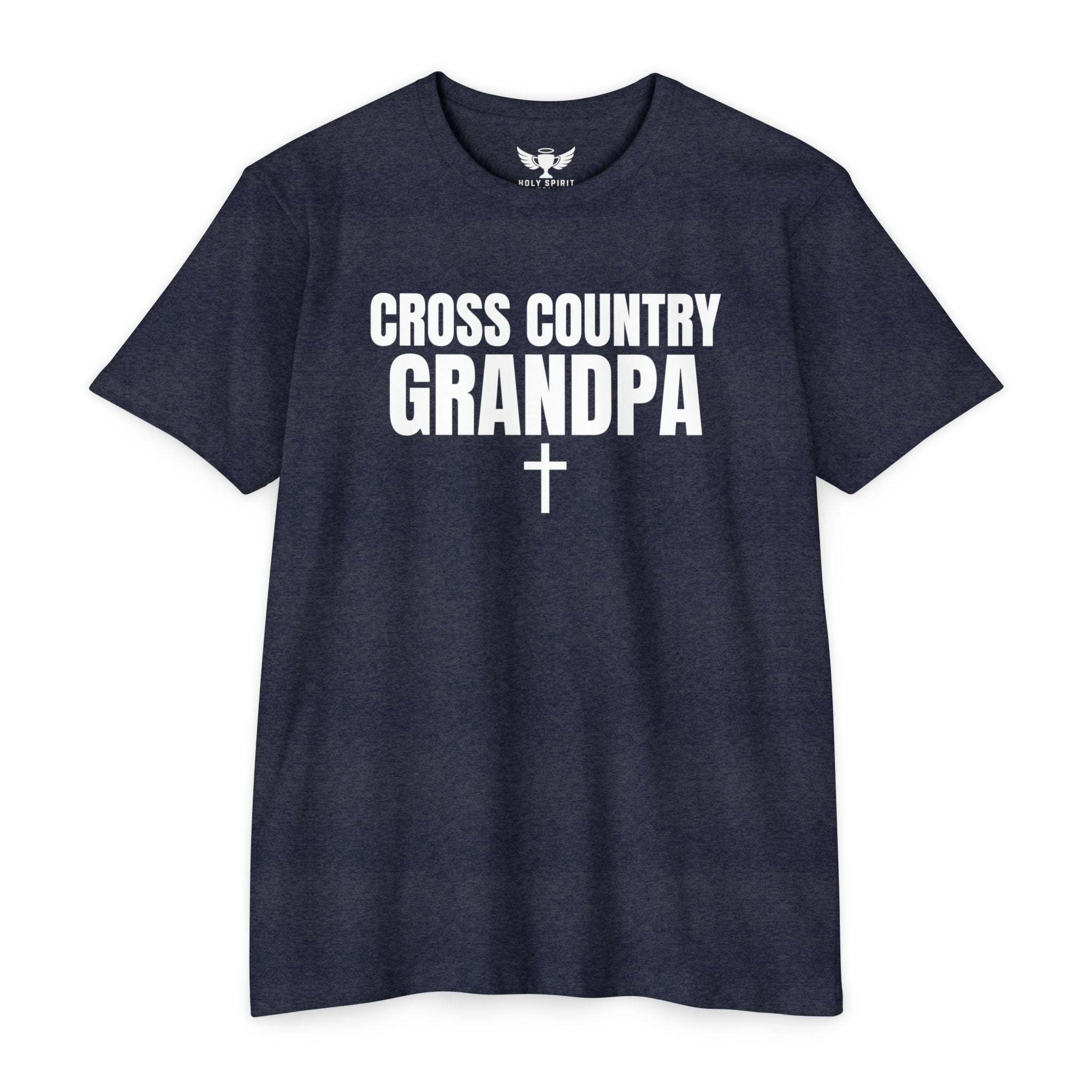 Cross Country Grandpa T-Shirt — Personalized Back Number & Name
